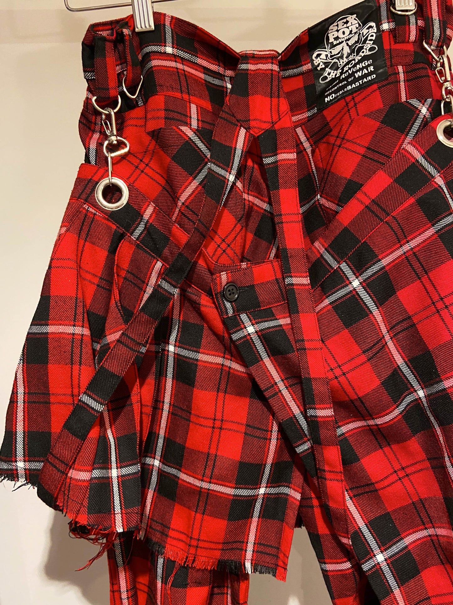 Sexpot Revenge Plaid Bondage Pants