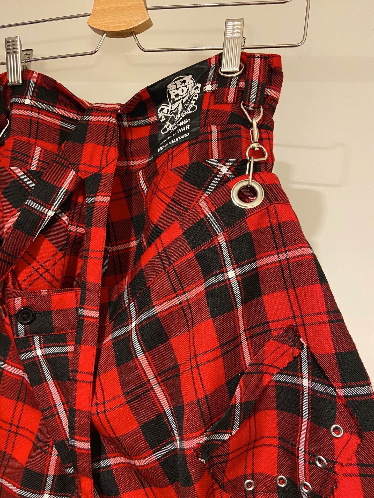 Sexpot Revenge Plaid Bondage Pants