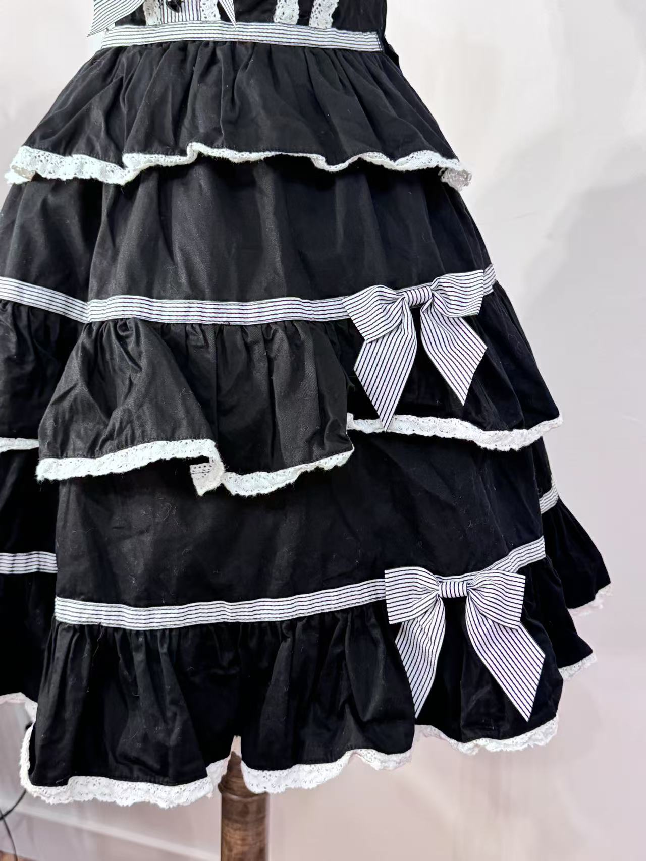 Baby the Stars Shine Bright Stripe Bow and Lace JSK