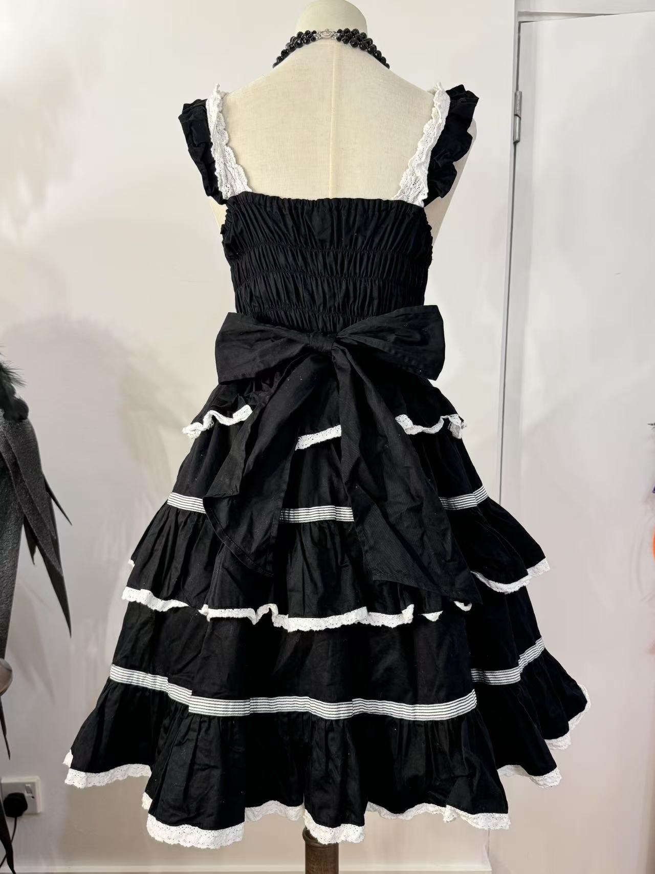 Baby the Stars Shine Bright Stripe Bow and Lace JSK