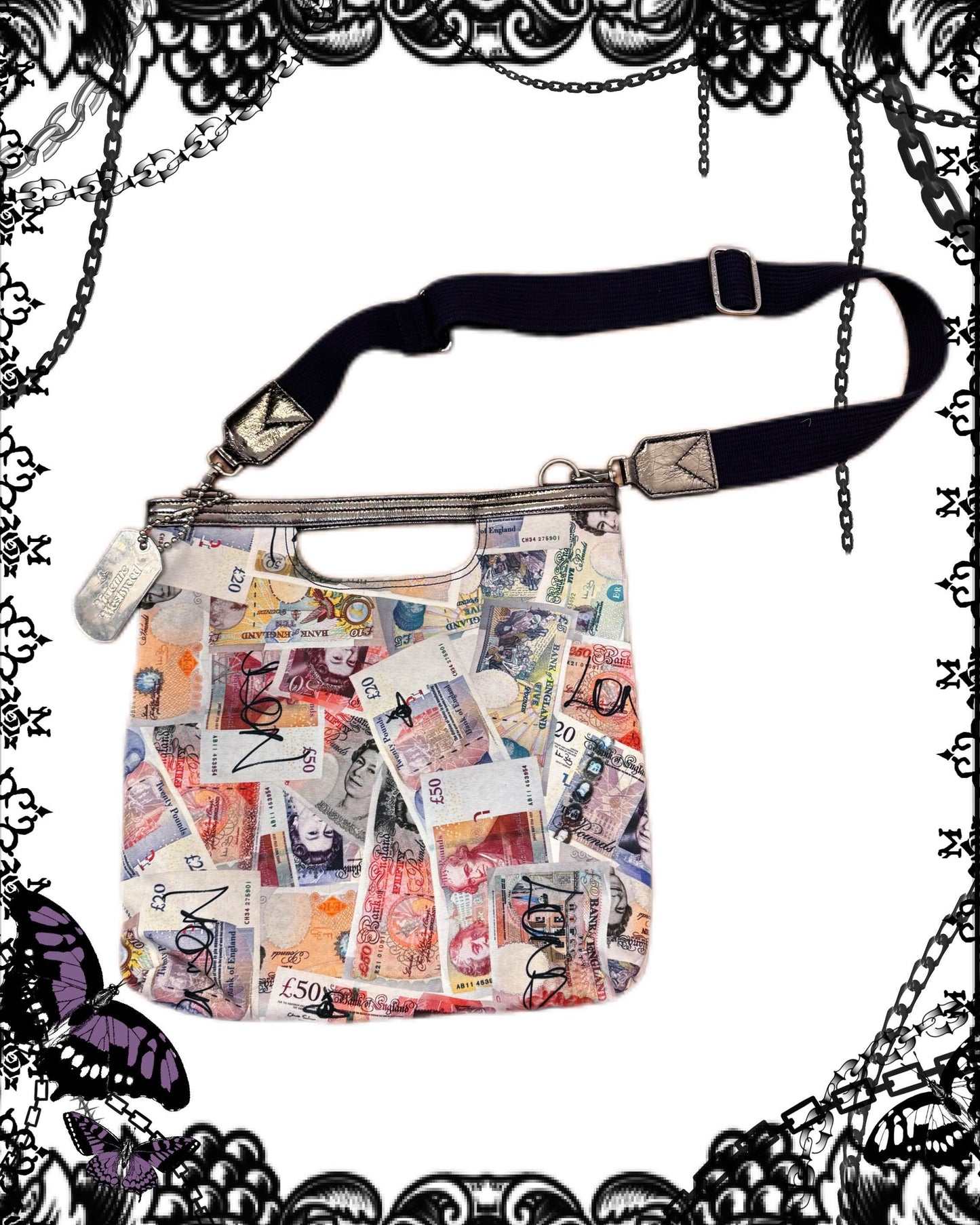 Vivienne Westwood Cash Print Crossbody Bag