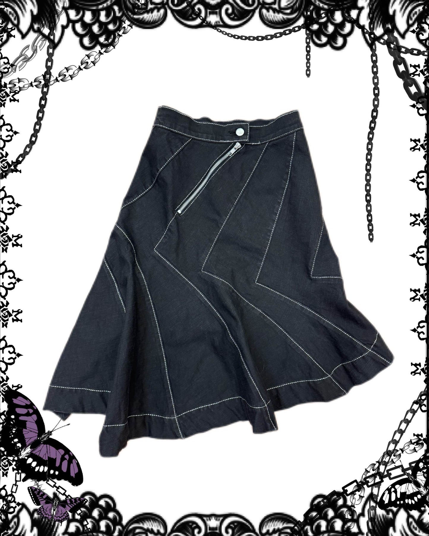 Vivienne Westwood Denim Midi Skirt