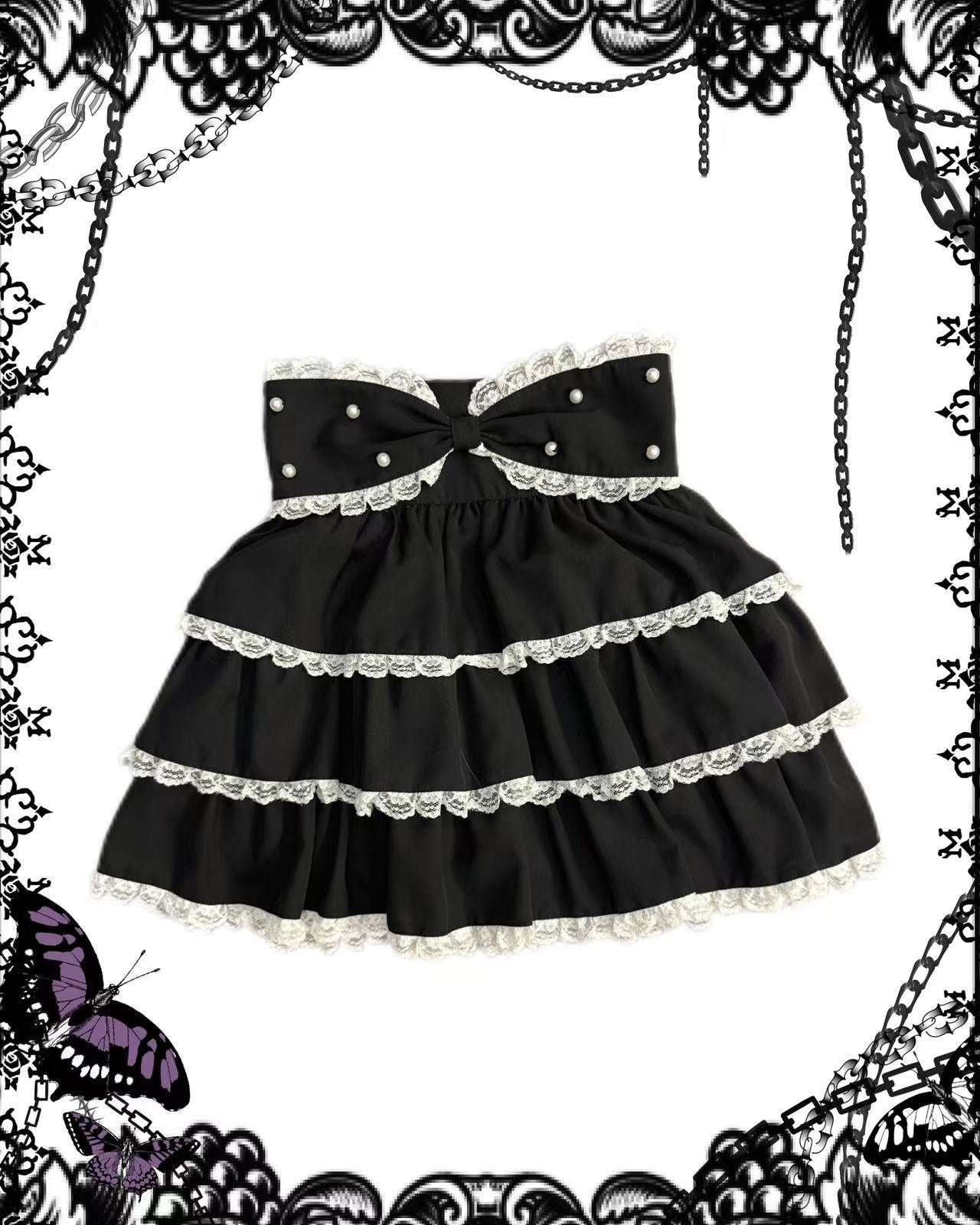 Ank Rouge Multi-Layers Lace Skirt
