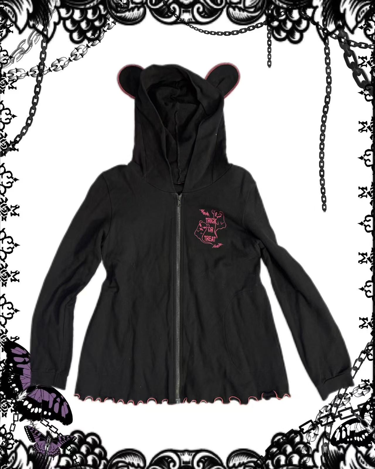 Algonquins Bear Ear Zip-Up Hoodie