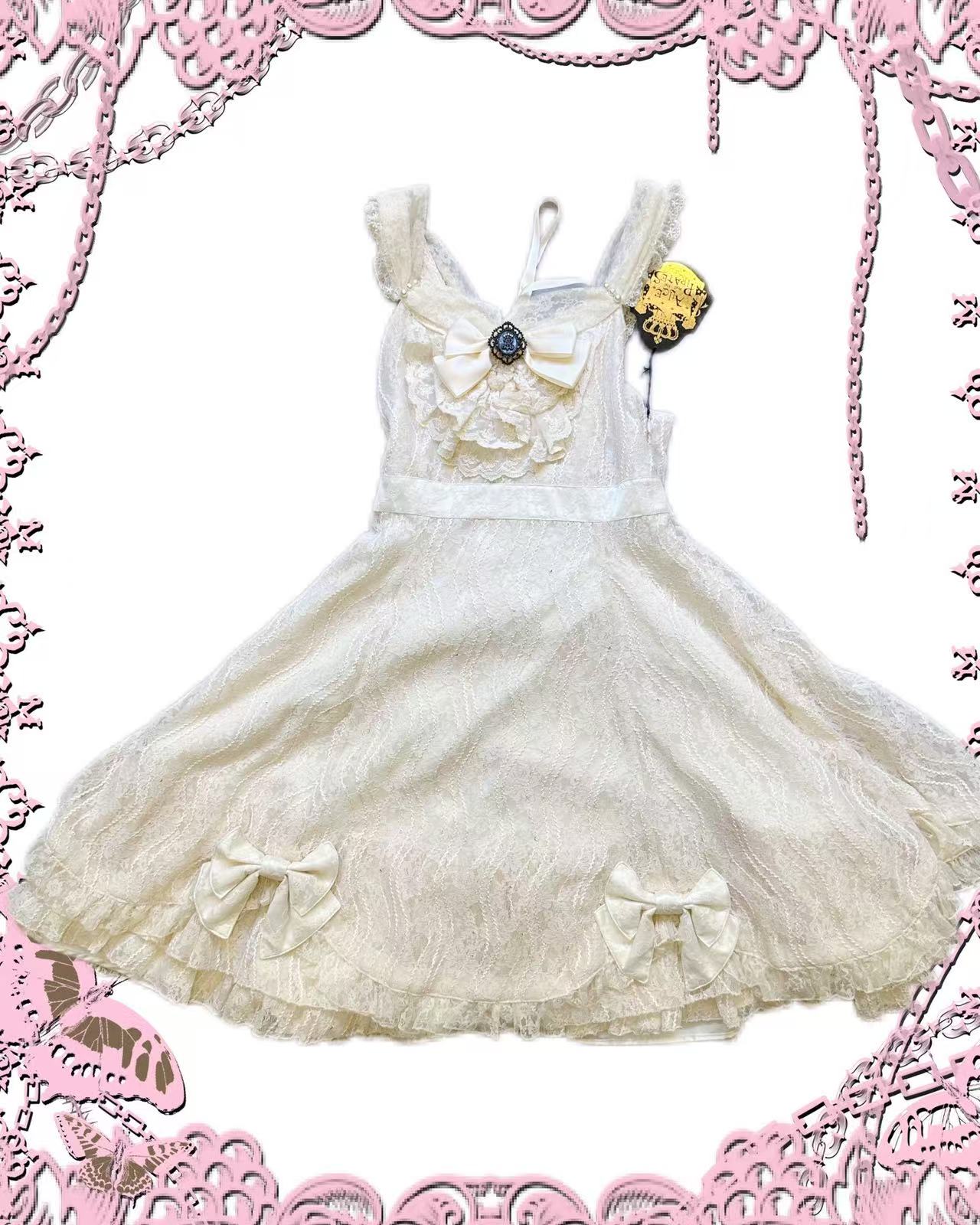 アクセサリー ryouko.i.14961496 Angelic Pretty Lace and Bow JSK – cucurucu