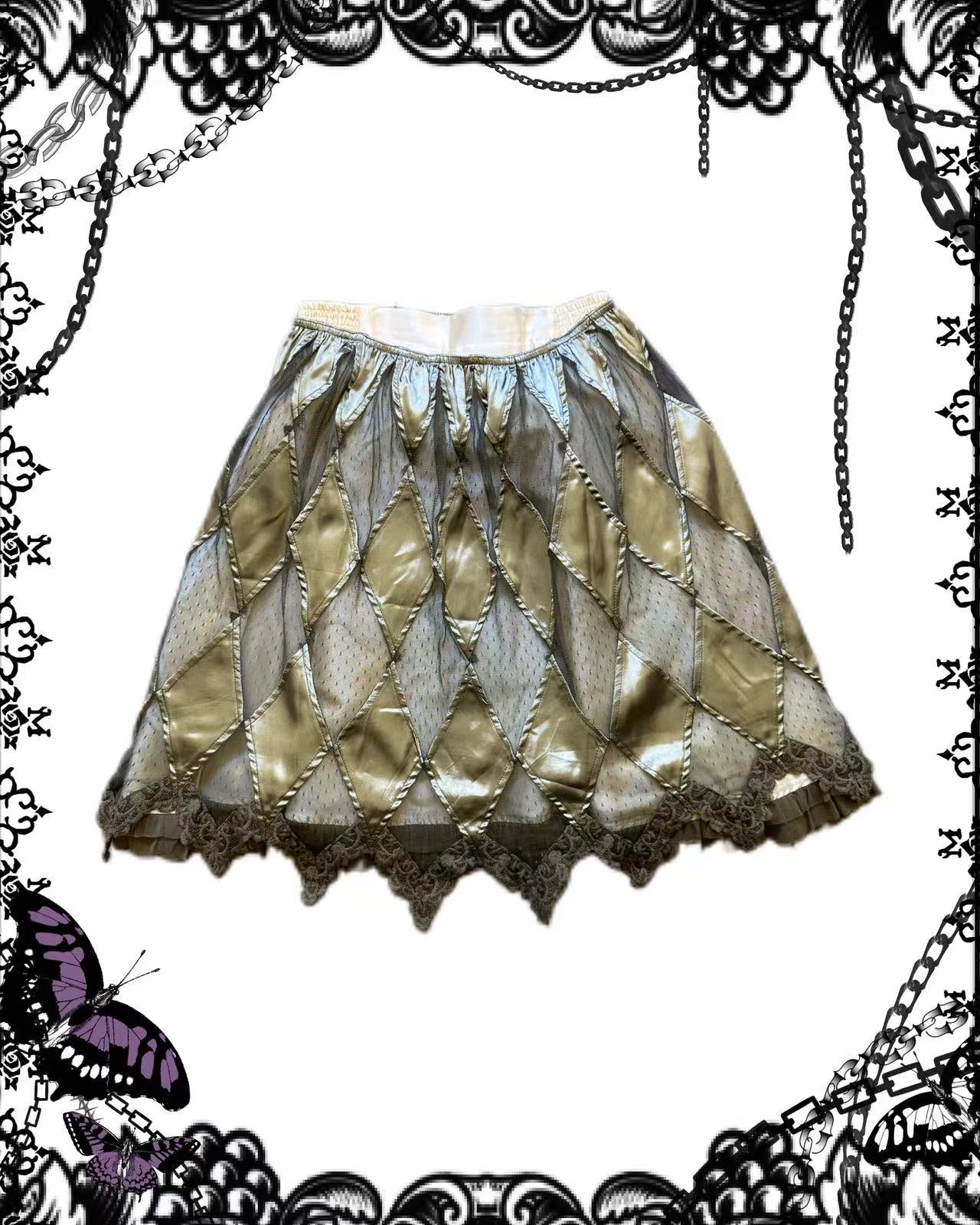 OZZ ON Lace Pattern Skirt