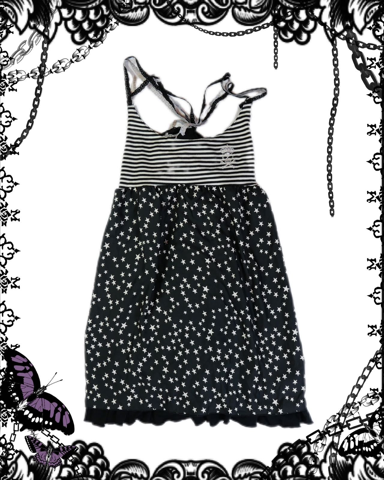 Algonquins Stars Print Tank Top Dress