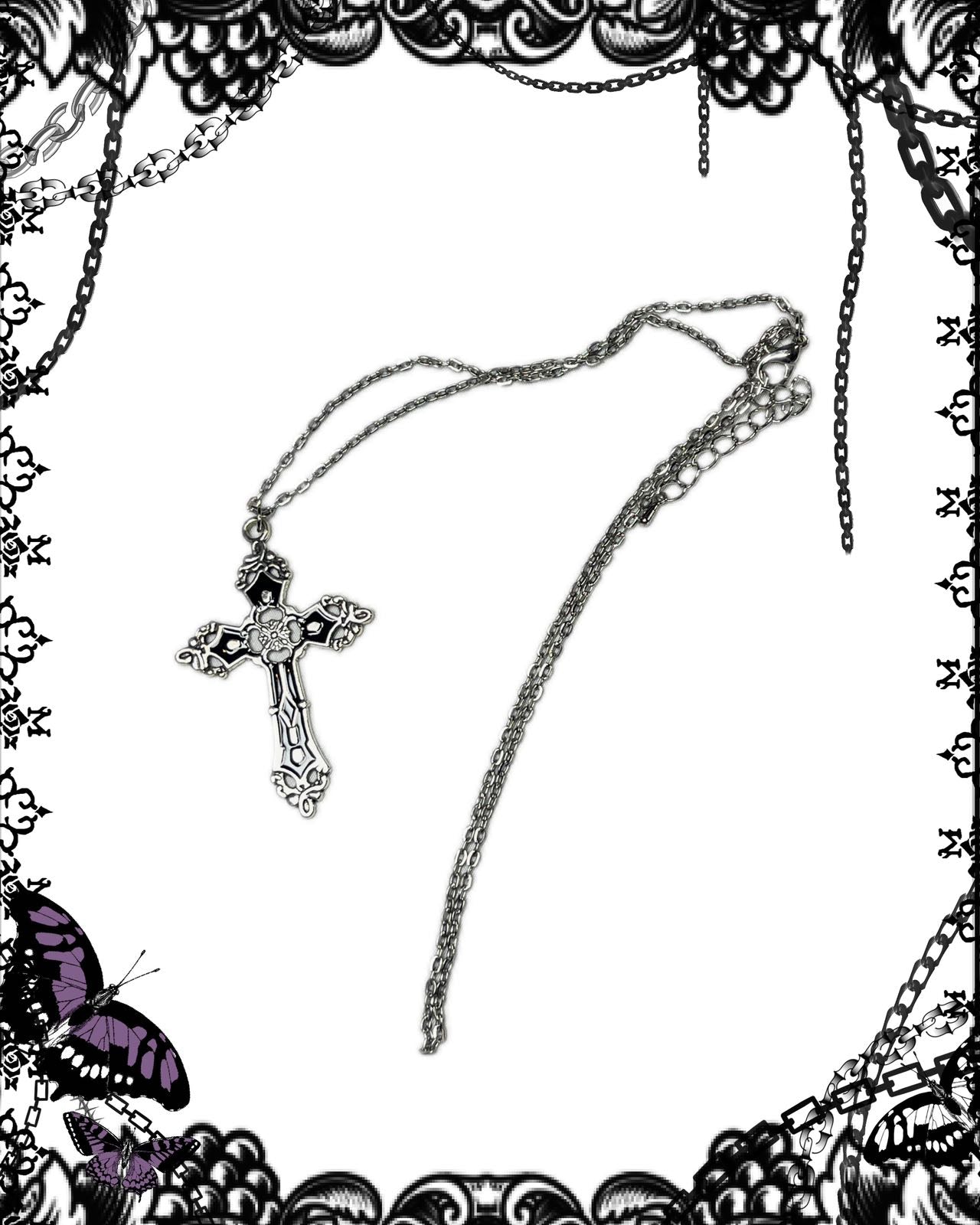 OZZ ON Contour Cross Necklace