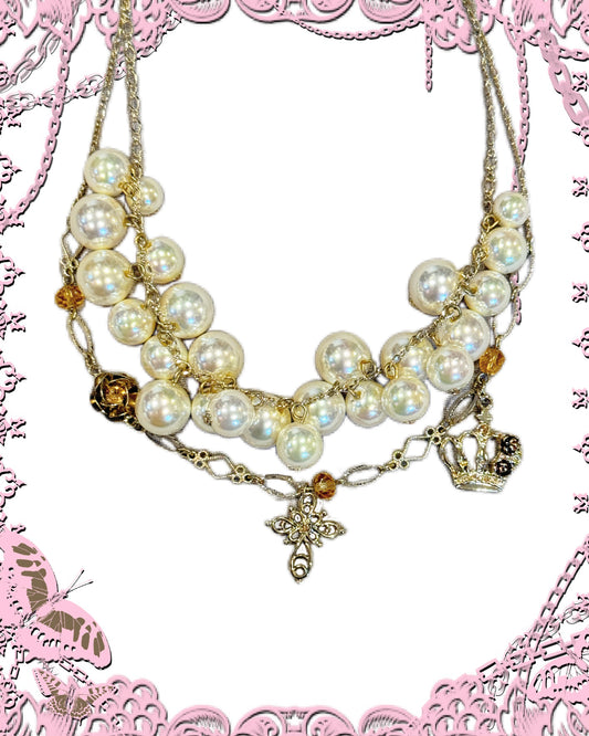 Axes Femme Multi-Layers Beads Necklace