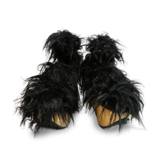 CUCURUCU Rocking Horse Shoes (Black Fur)