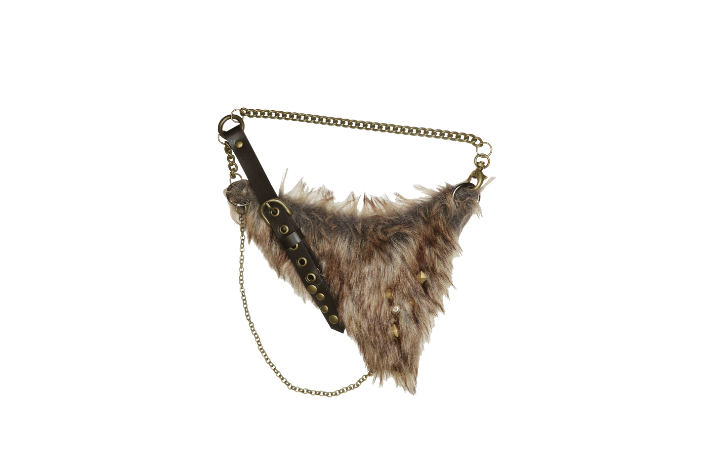 nit alcove 23AW Neckerchief Necklace (Black&White/Brown)