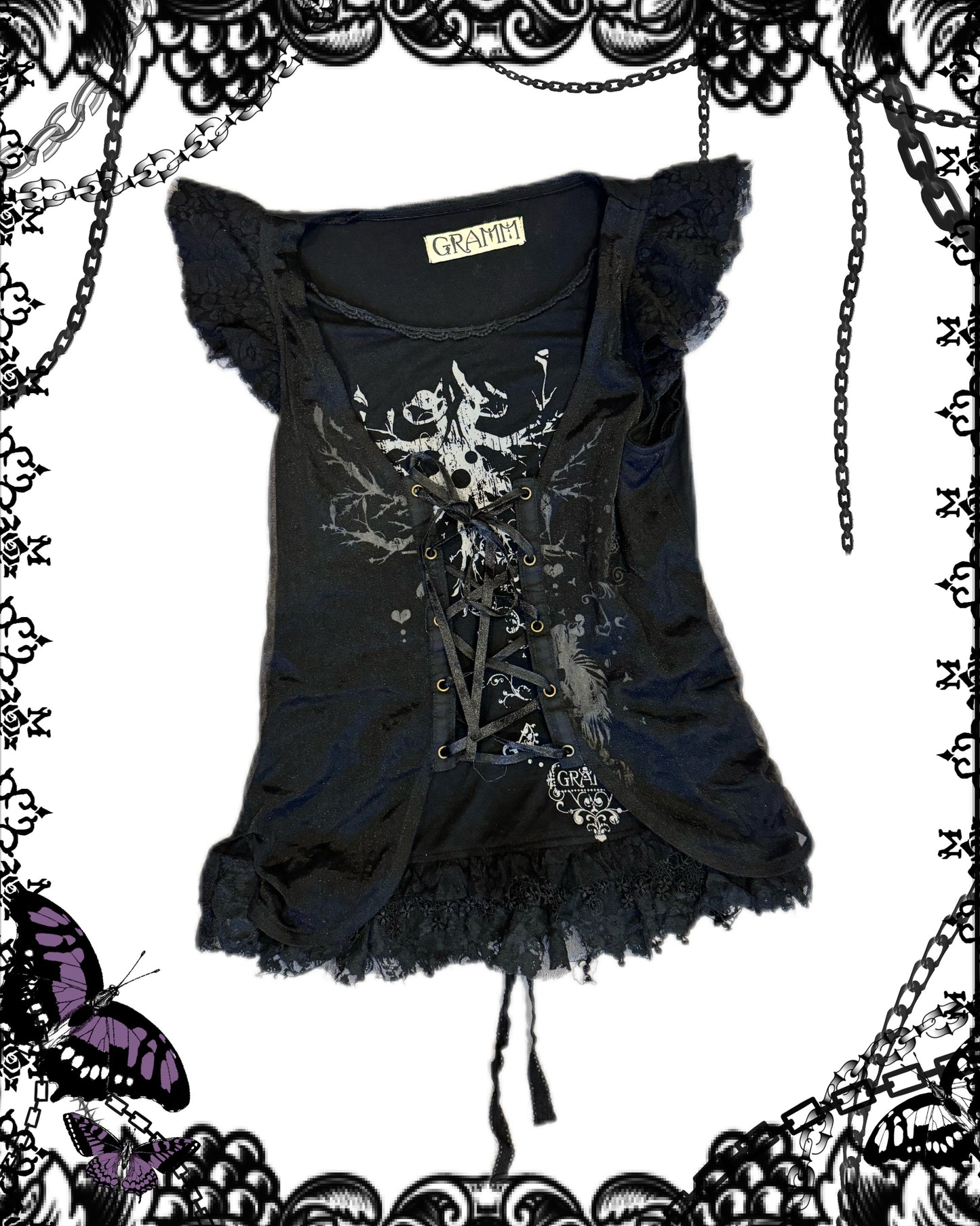 Gramm 2-Layers Lace Tank Top