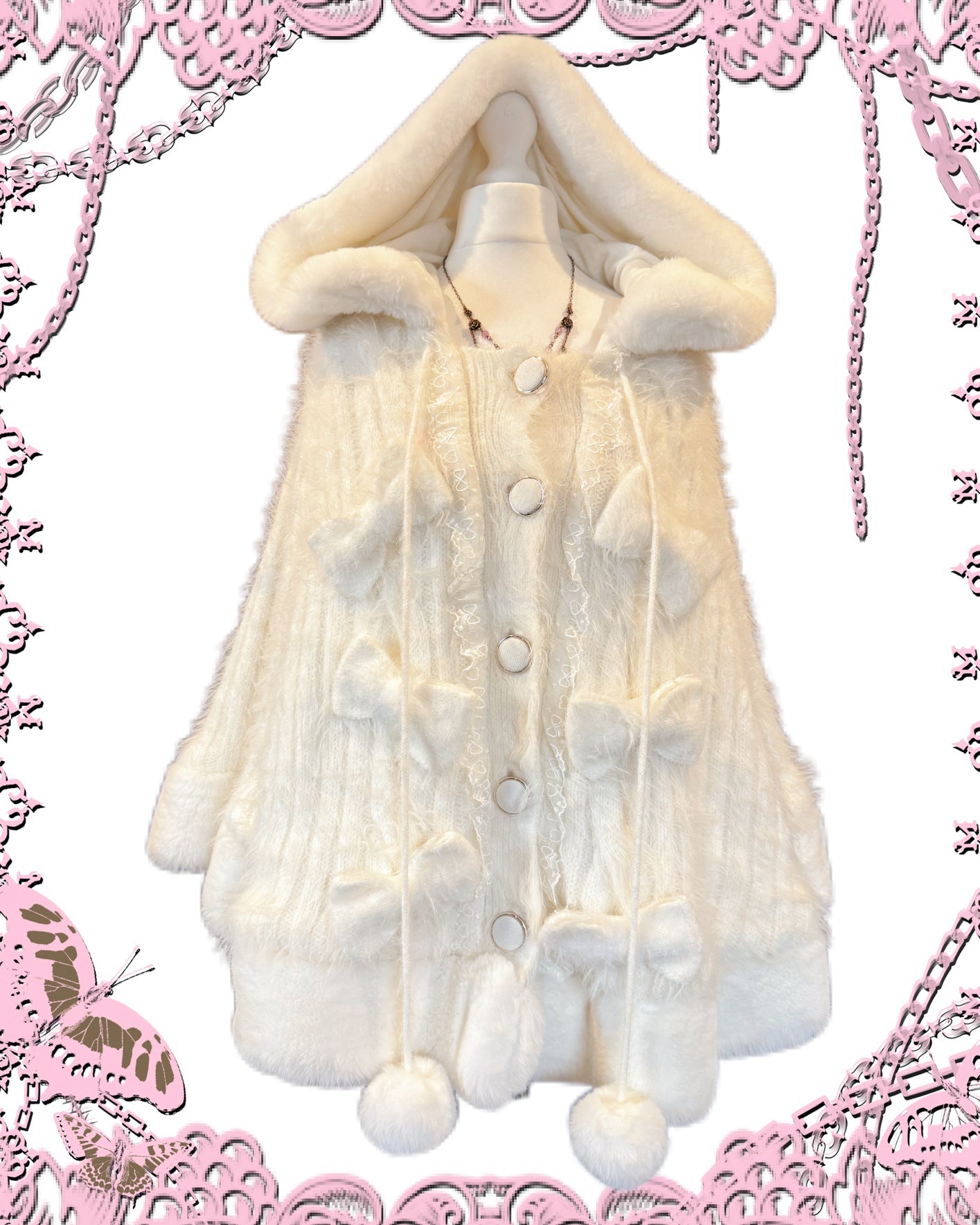 Liz Lisa Button-Up Cape with Hood