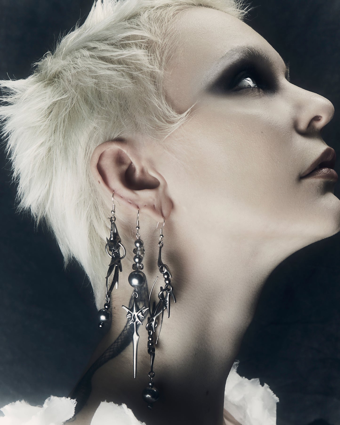 IIIMIII BlackPainting II Earrings #3