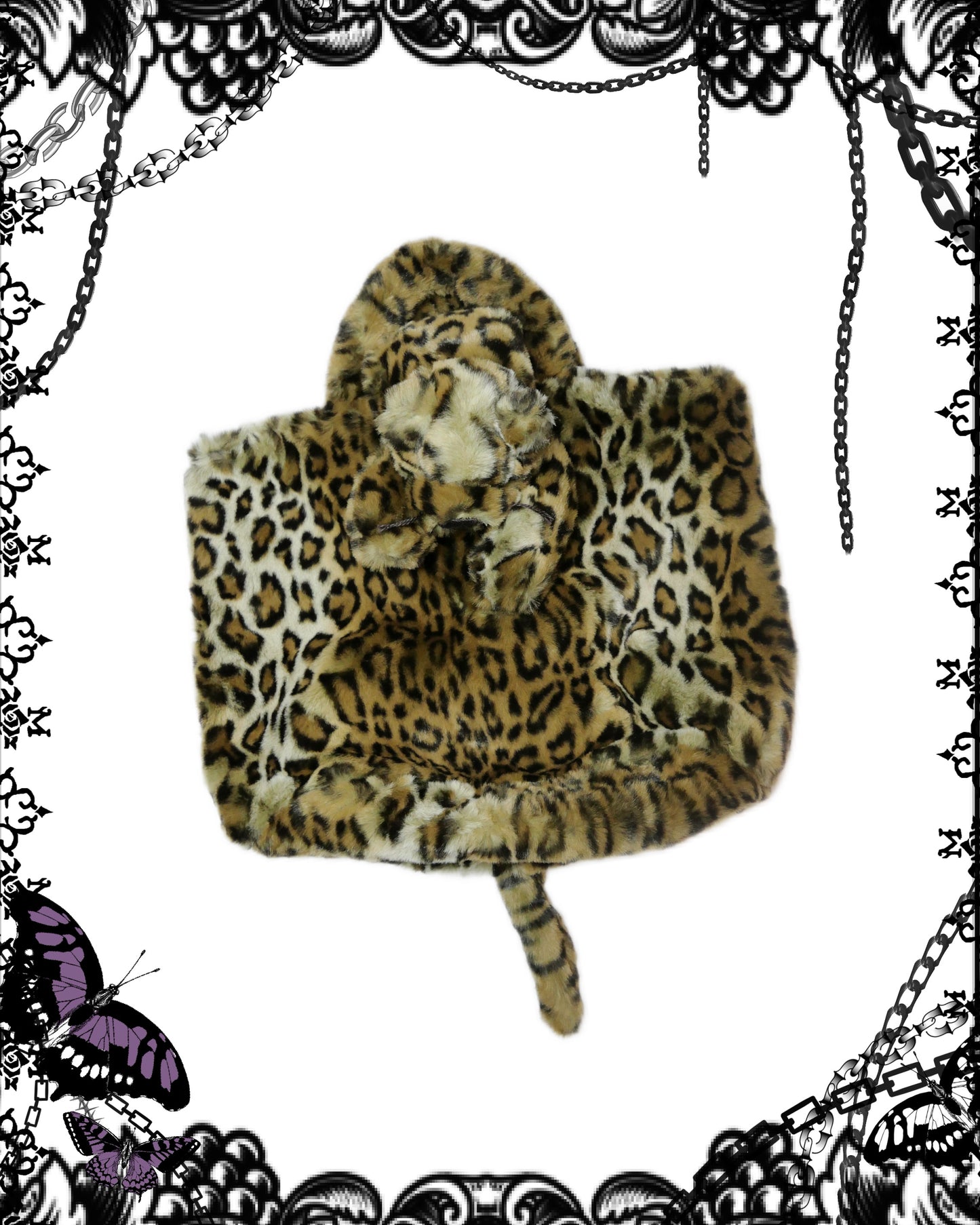 Wonderful World Leopard Fur Handbag