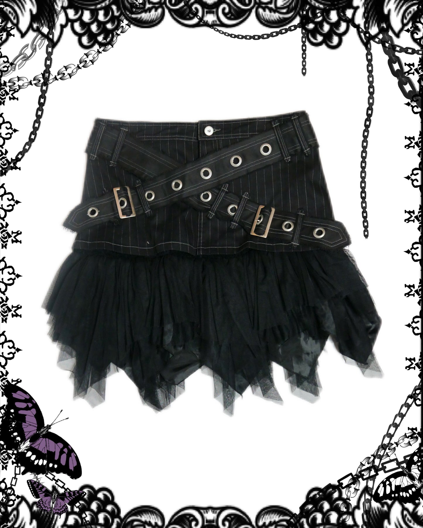 Algonquins 2-Way Buckle Mesh Skirt