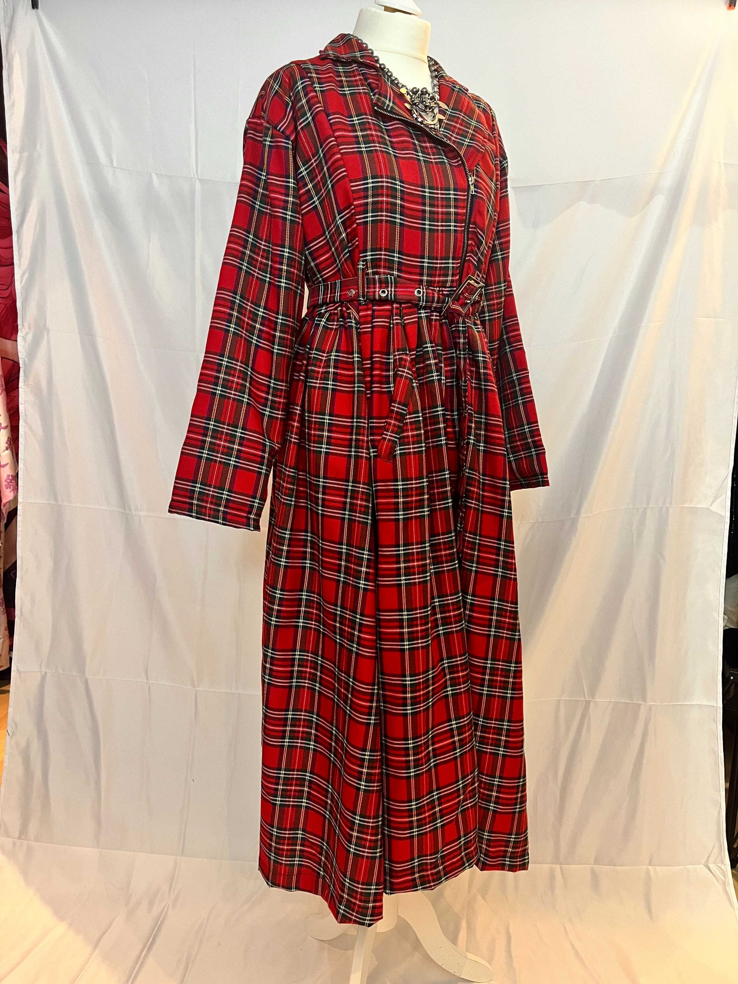 Drughoney Plaid Coat