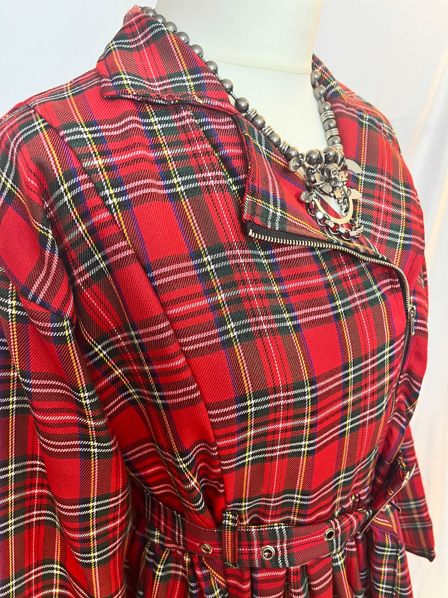 Drughoney Plaid Coat