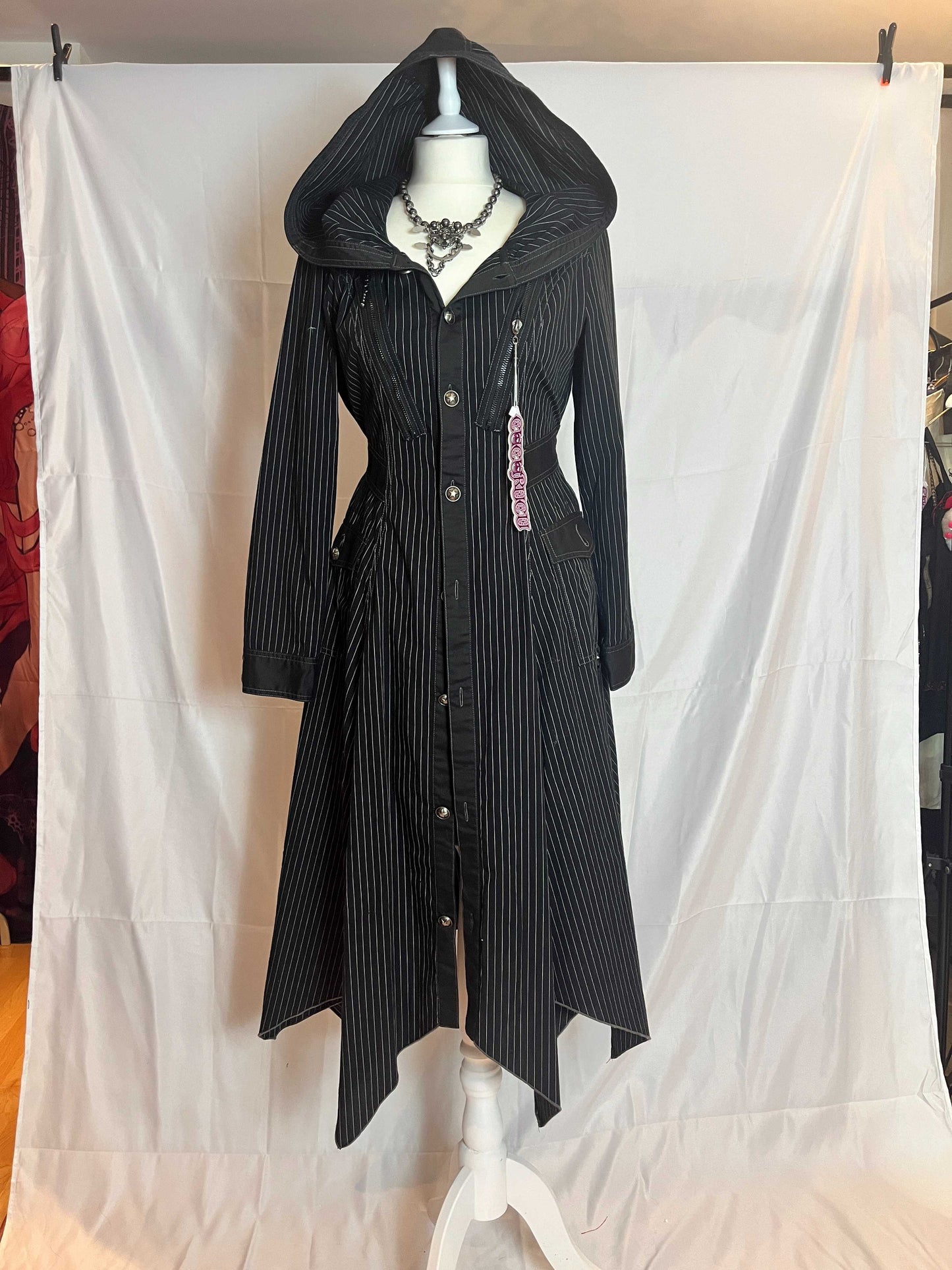 Algonquins Stripe Coat with Hood