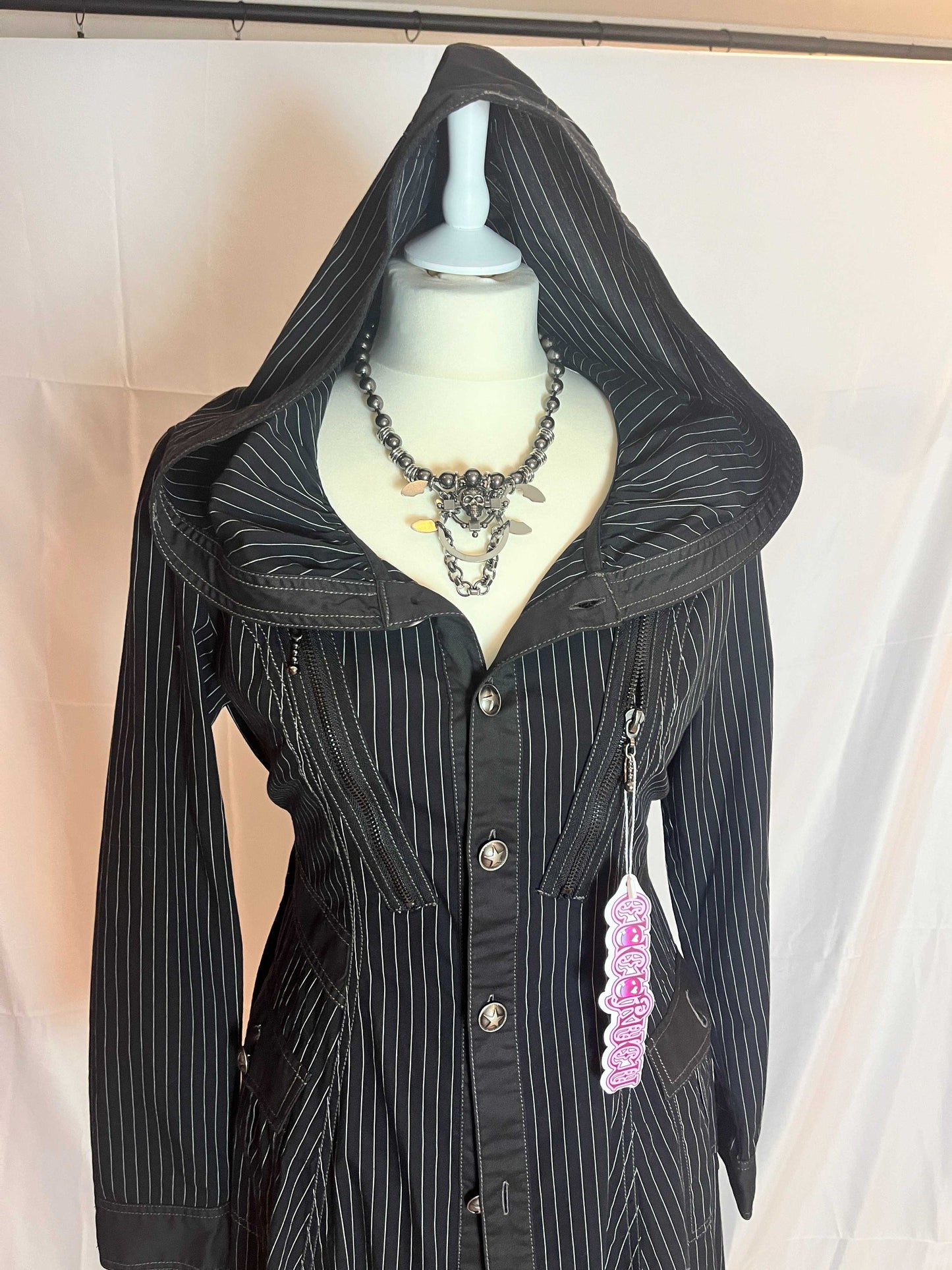 Algonquins Stripe Coat with Hood