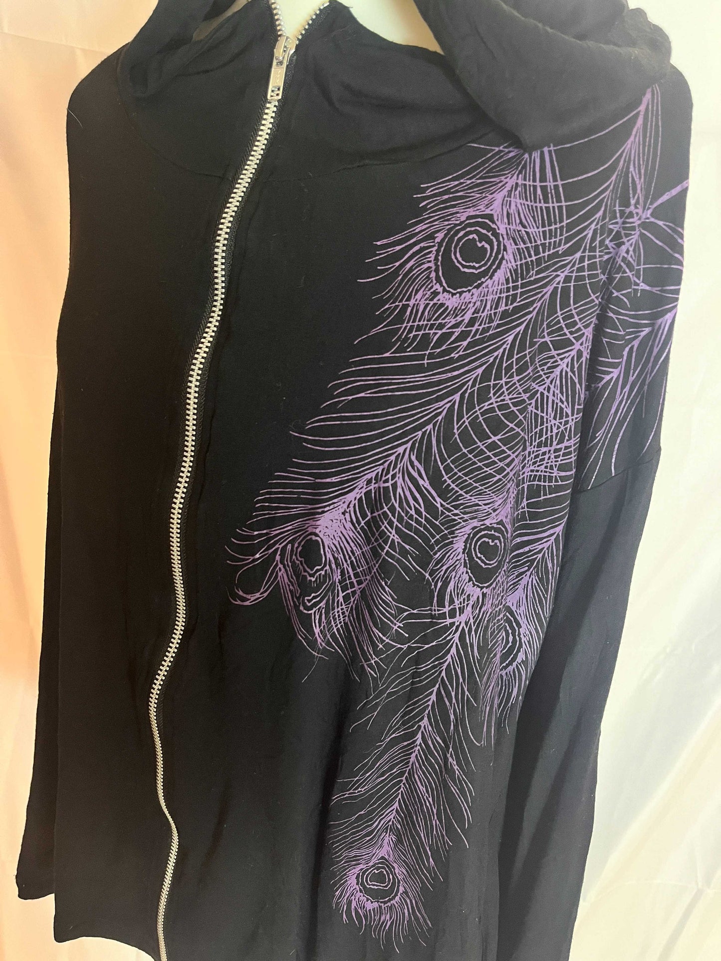 gouk Feather Print Hoodie