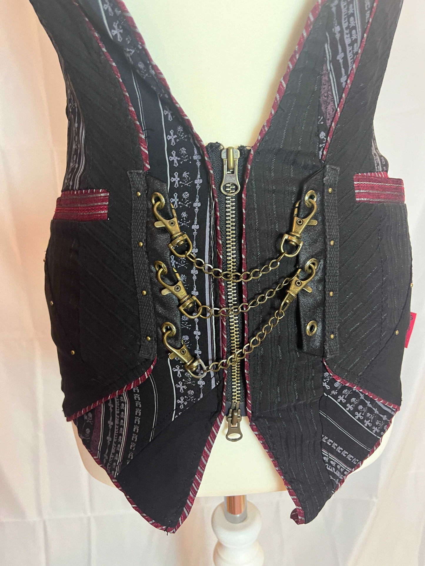 OZZ Croce Skull Print Vest