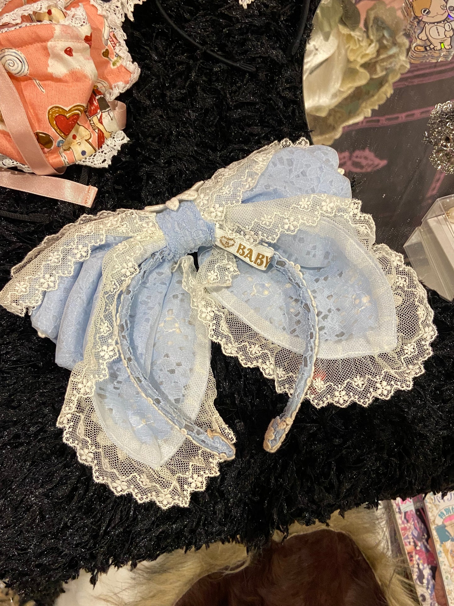 Baby the Stars Shine Bright Blue Floral Bow Headband