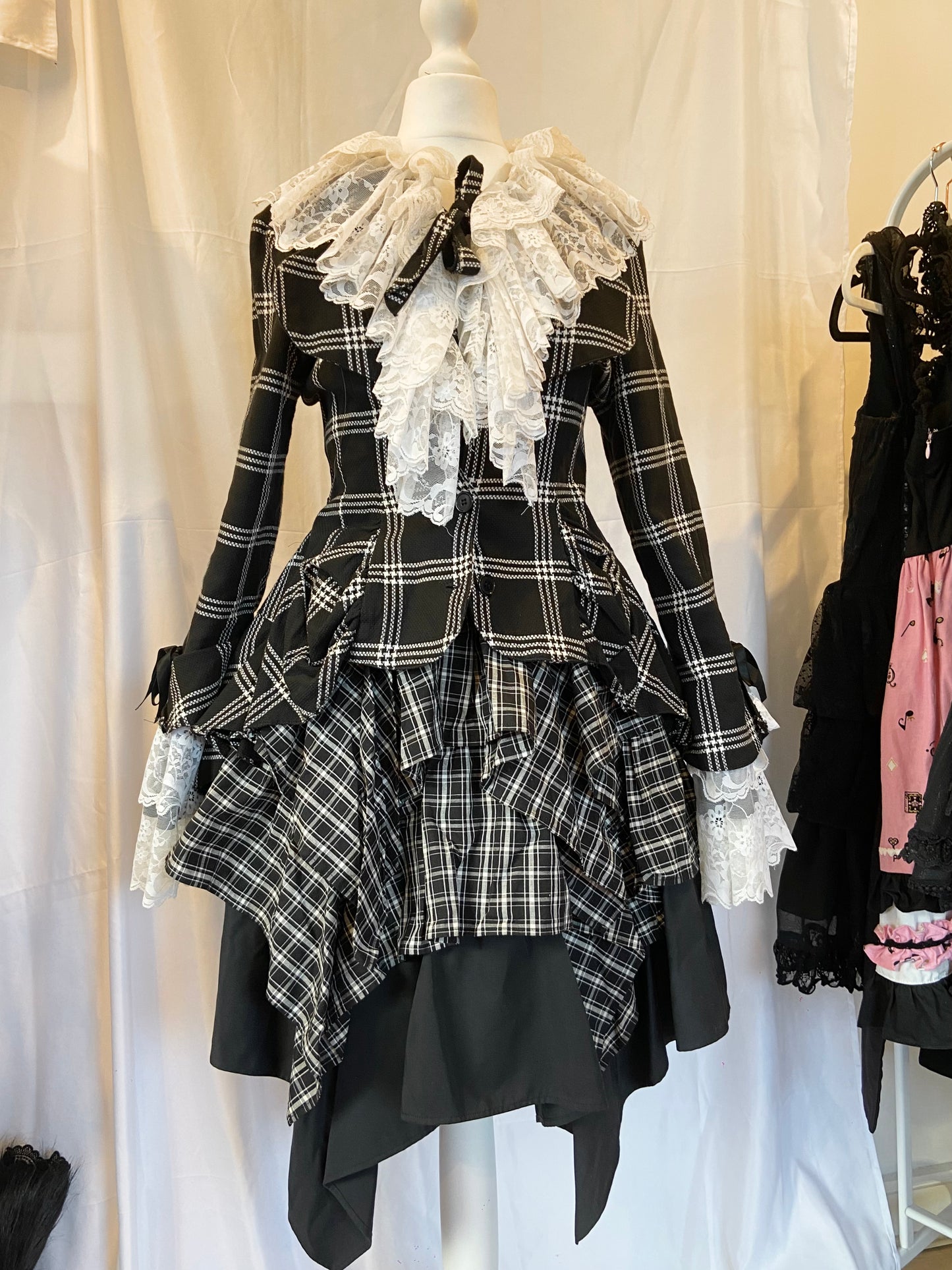 Atelier Boz Multi-Layers Plaid Skirt