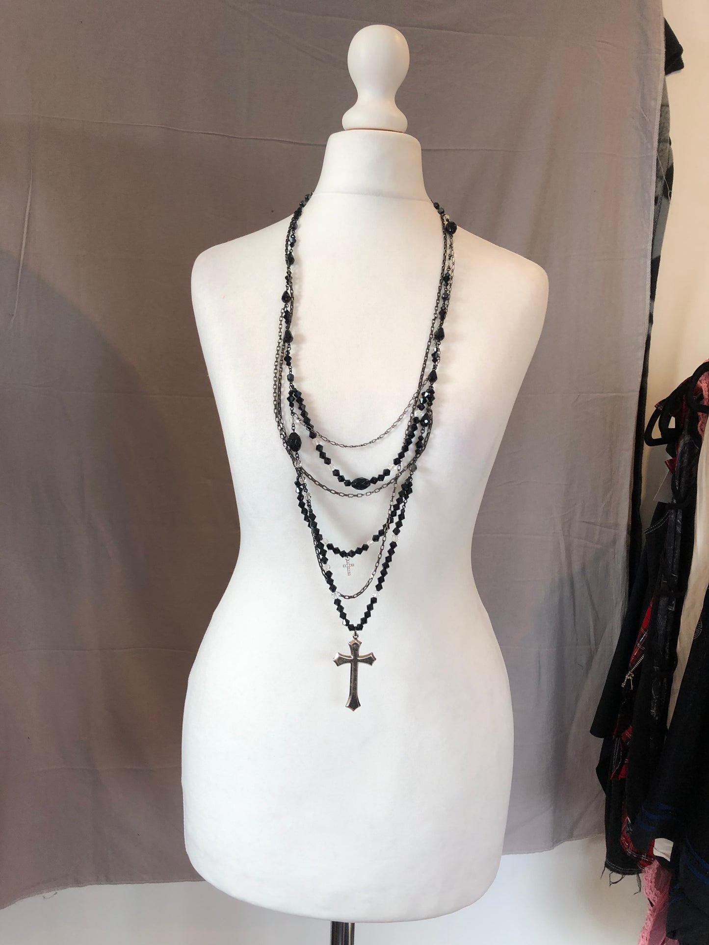 Civarize Multi-Layers Cross Necklace