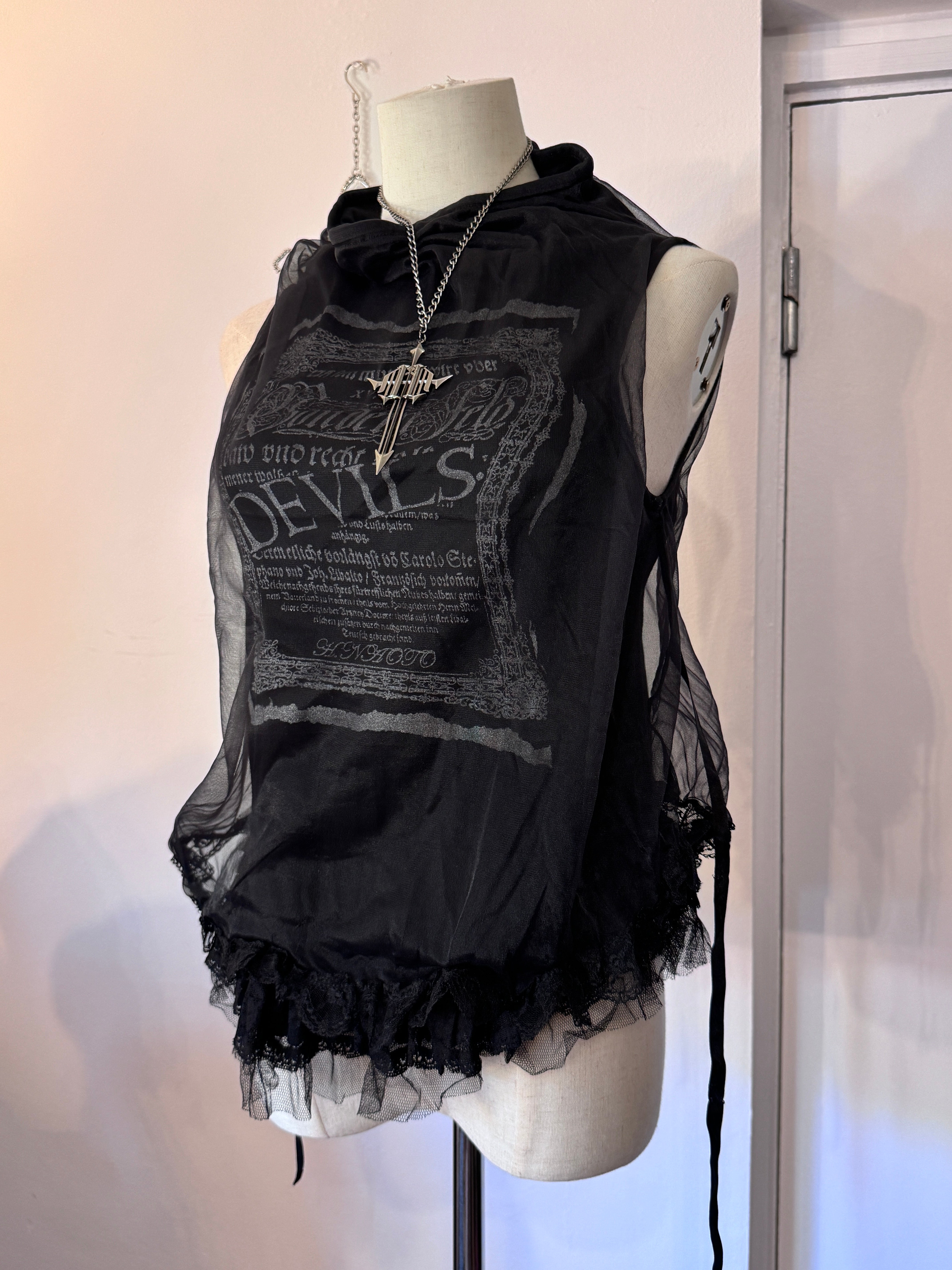 h.NAOTO sixth タンクトップ h.Naoto Multi-Layers Mesh Tank Top – cucurucu