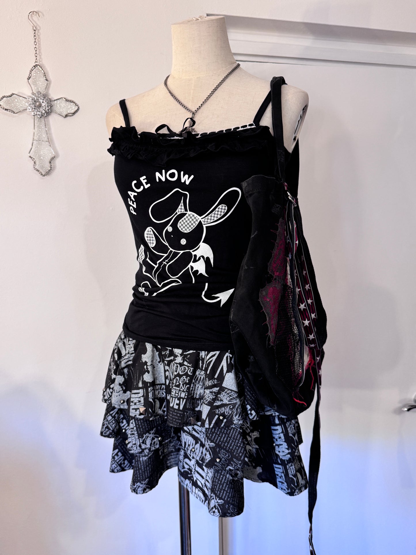 Peace Now Bunny Print Tank Top