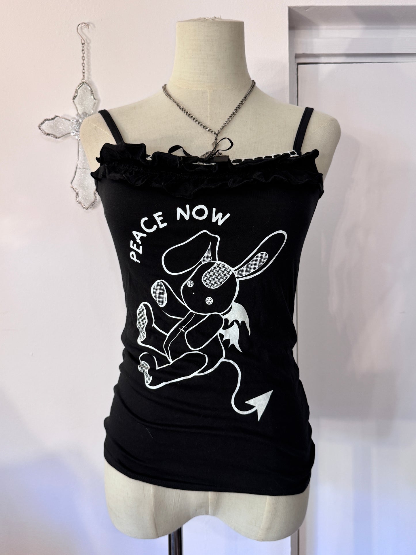 Peace Now Bunny Print Tank Top