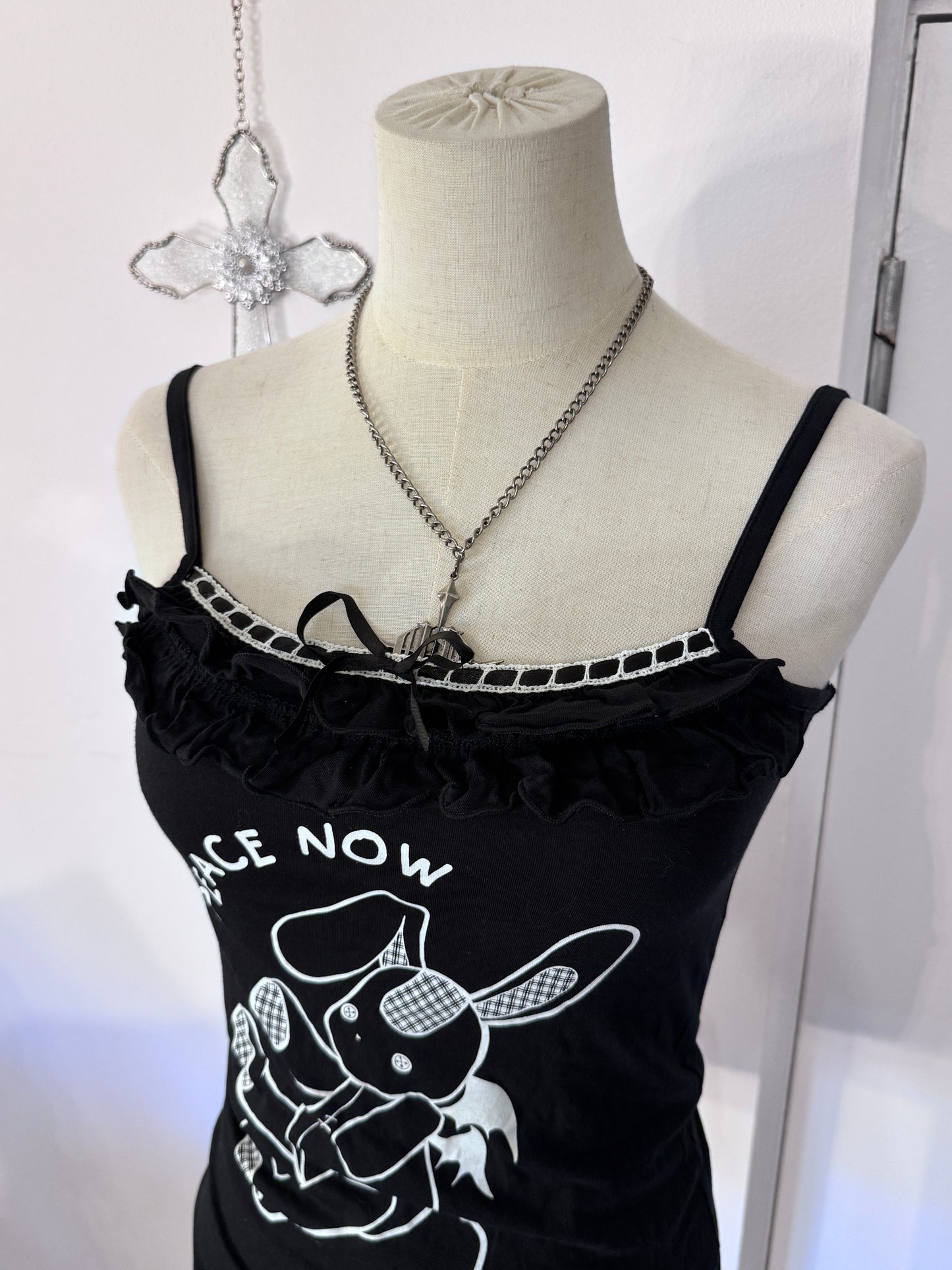 Peace Now Bunny Print Tank Top