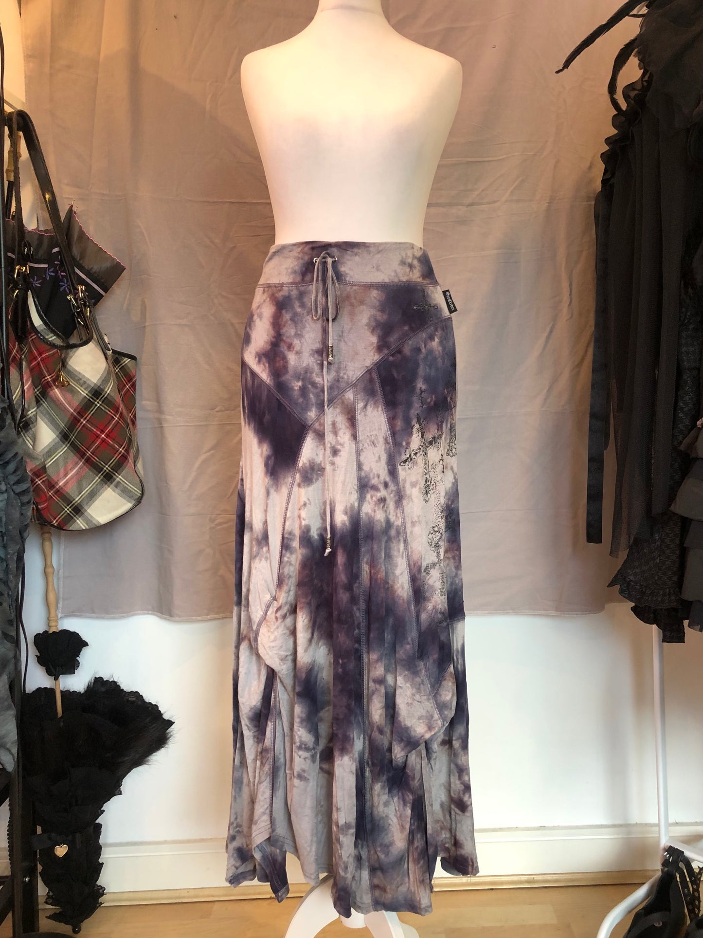 OZZ-ON Tie-Dye Maxi Skirt