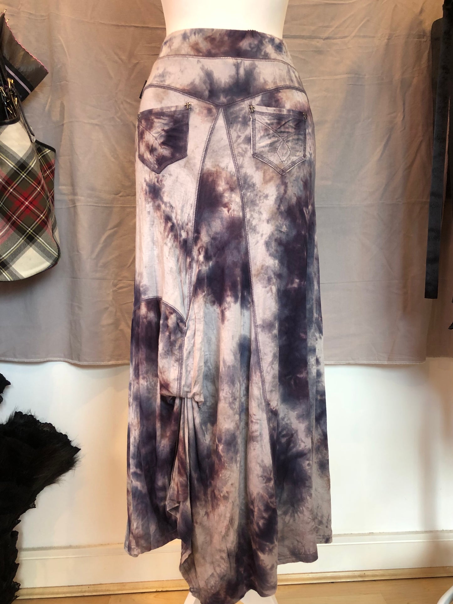 OZZ-ON Tie-Dye Maxi Skirt