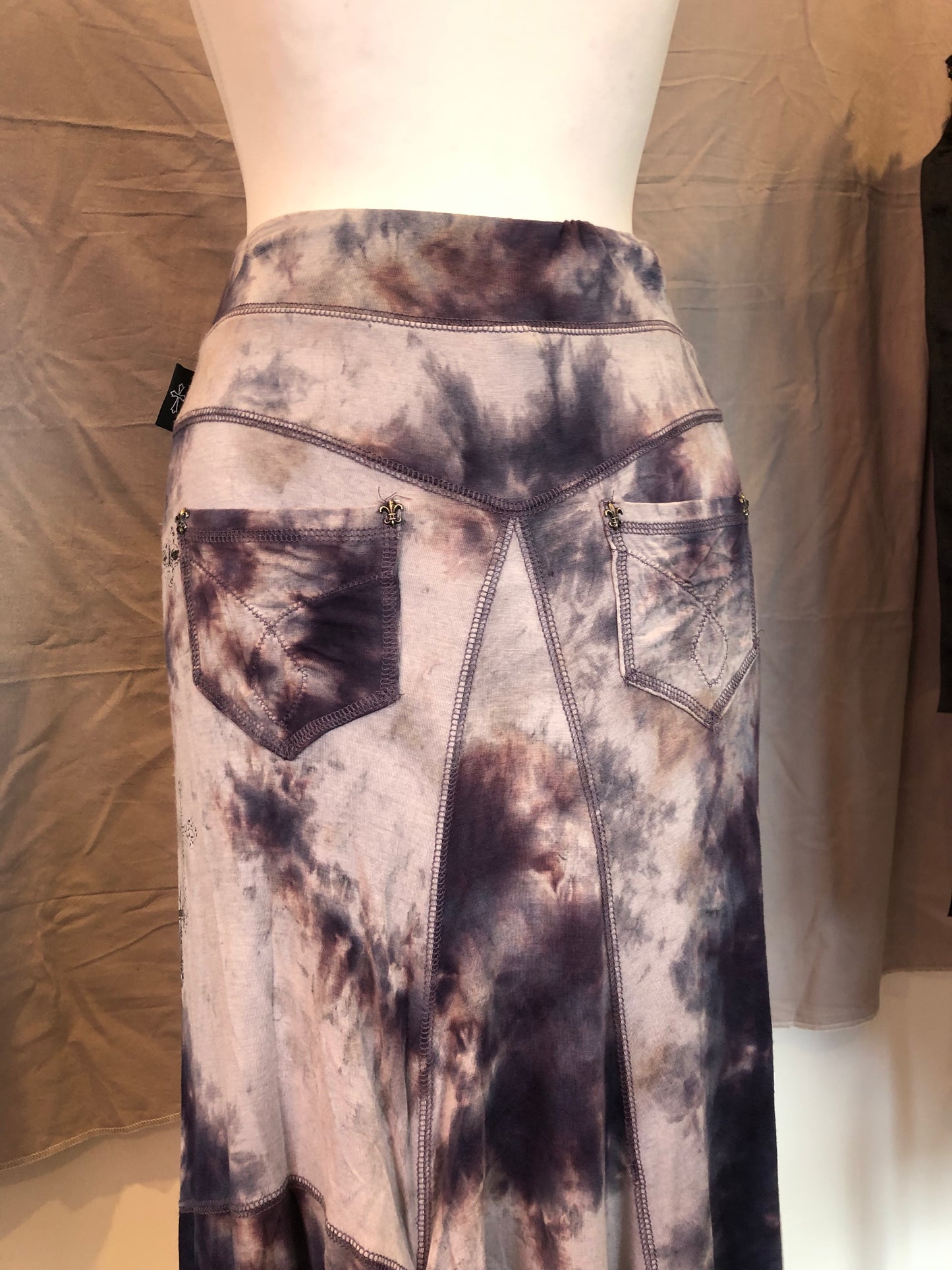 OZZ-ON Tie-Dye Maxi Skirt