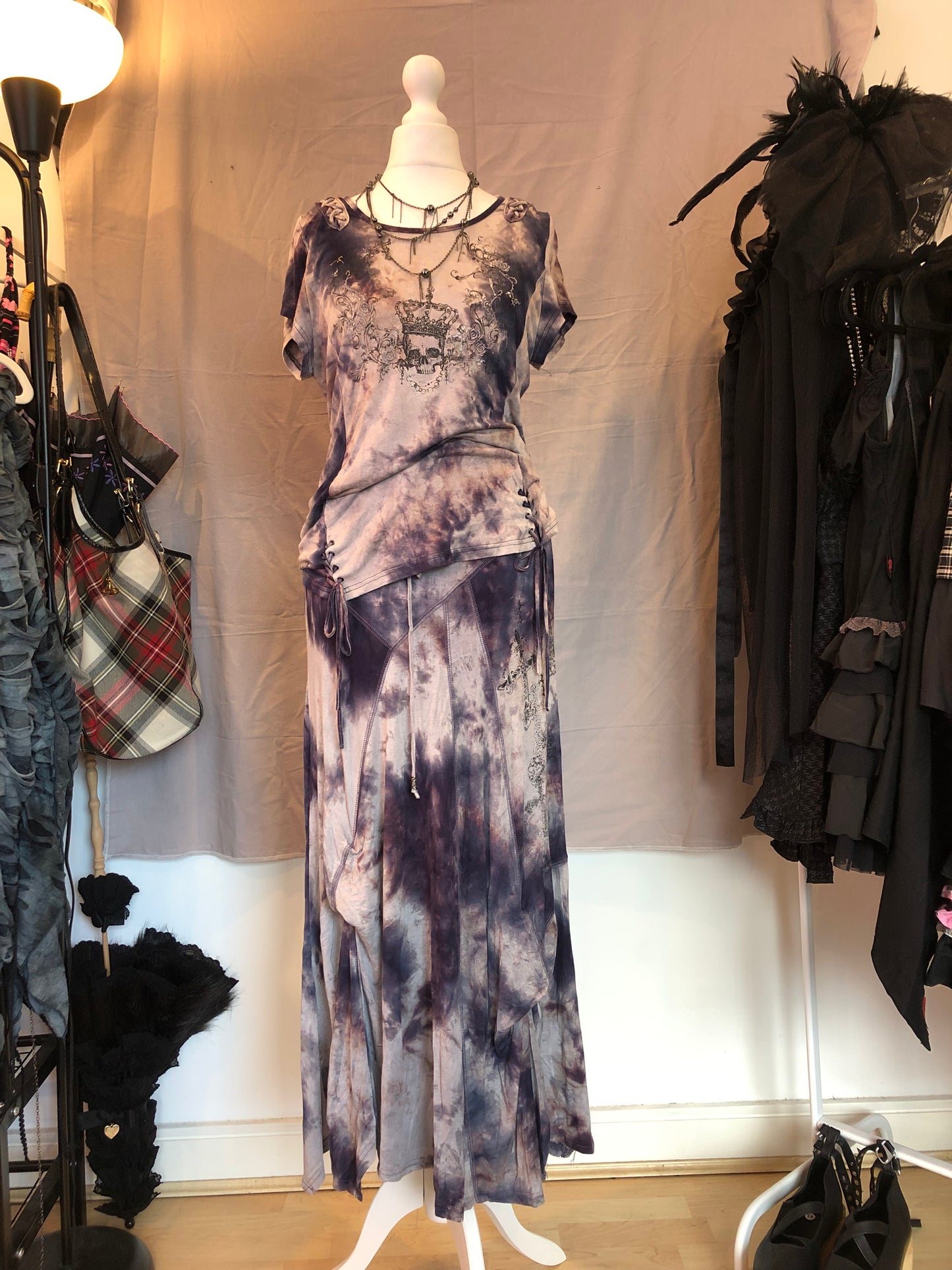 OZZ-ON Tie-Dye Maxi Skirt