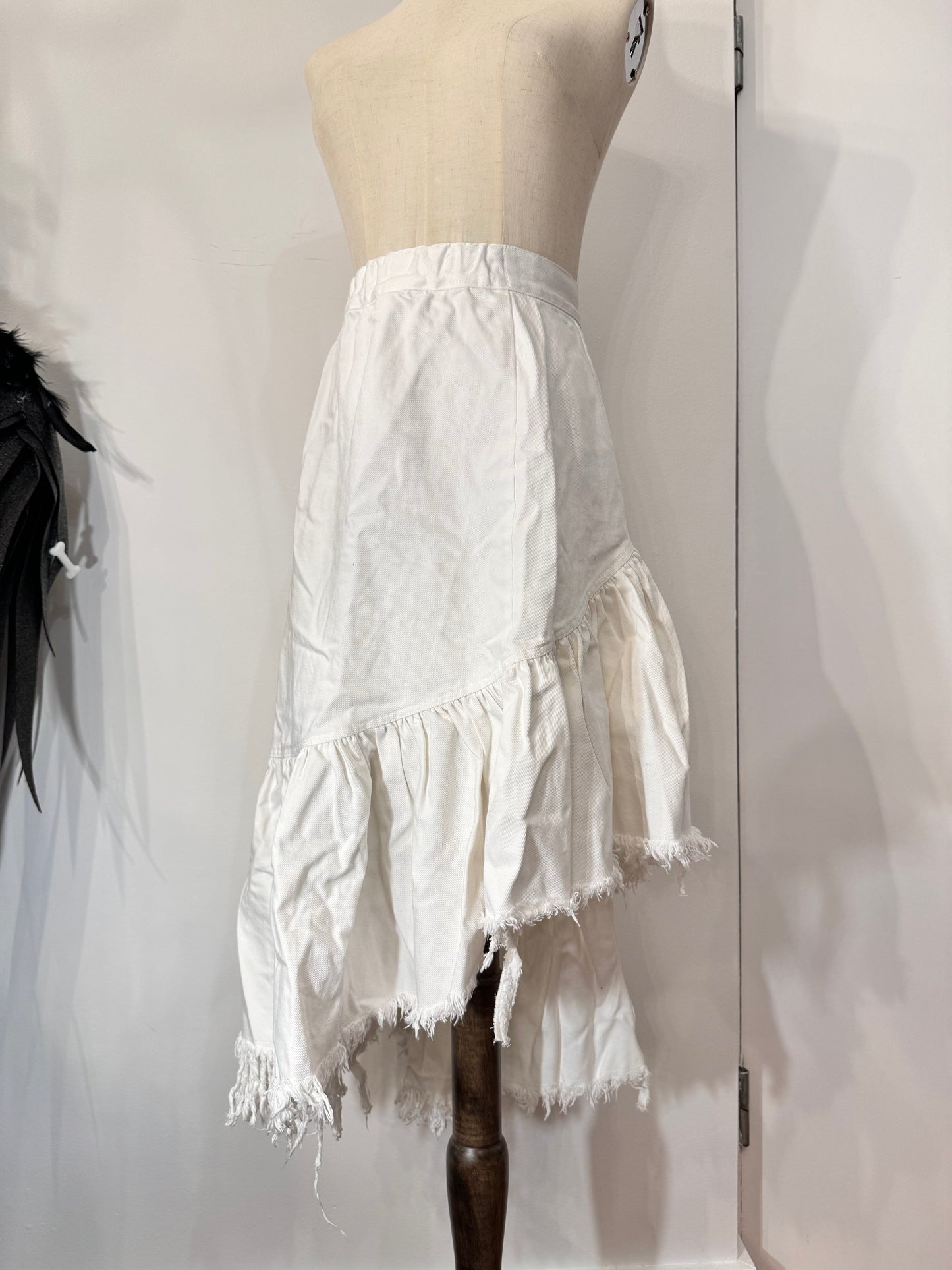 Destructive Denim Skirt