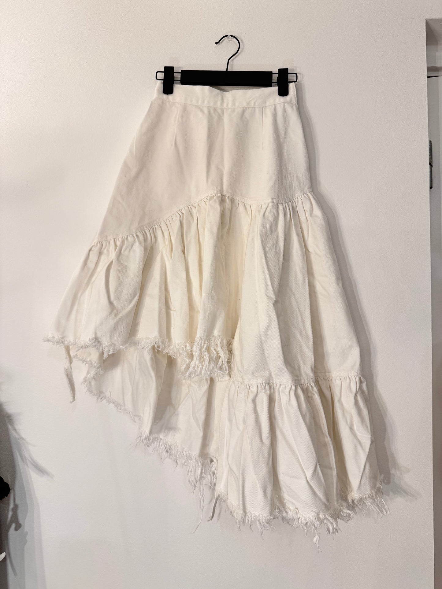 Destructive Denim Skirt
