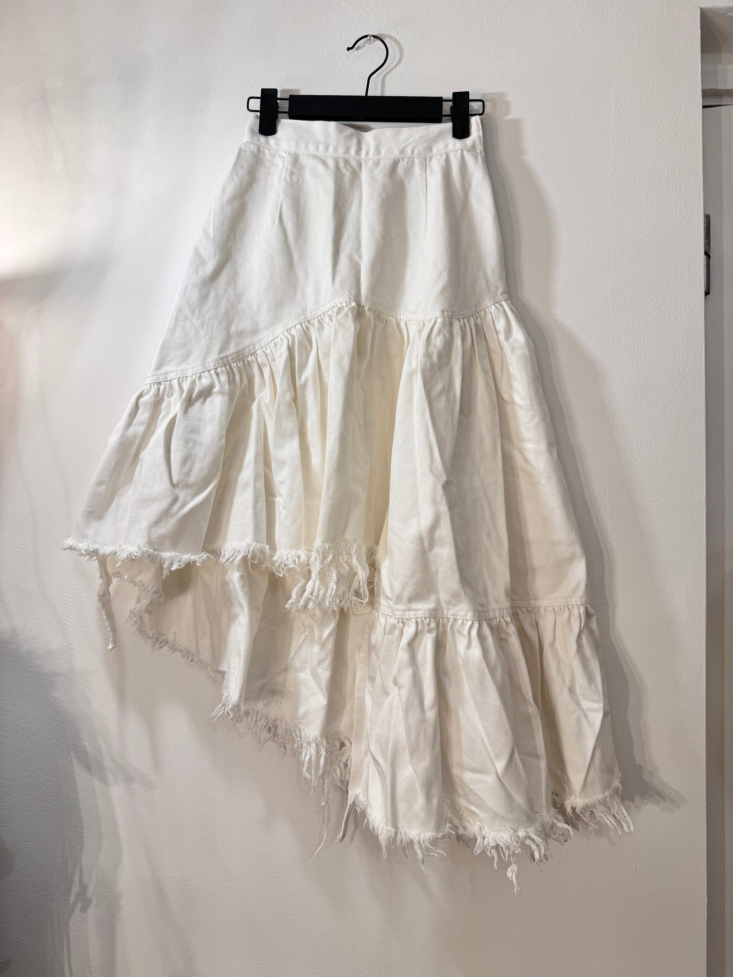 Destructive Denim Skirt
