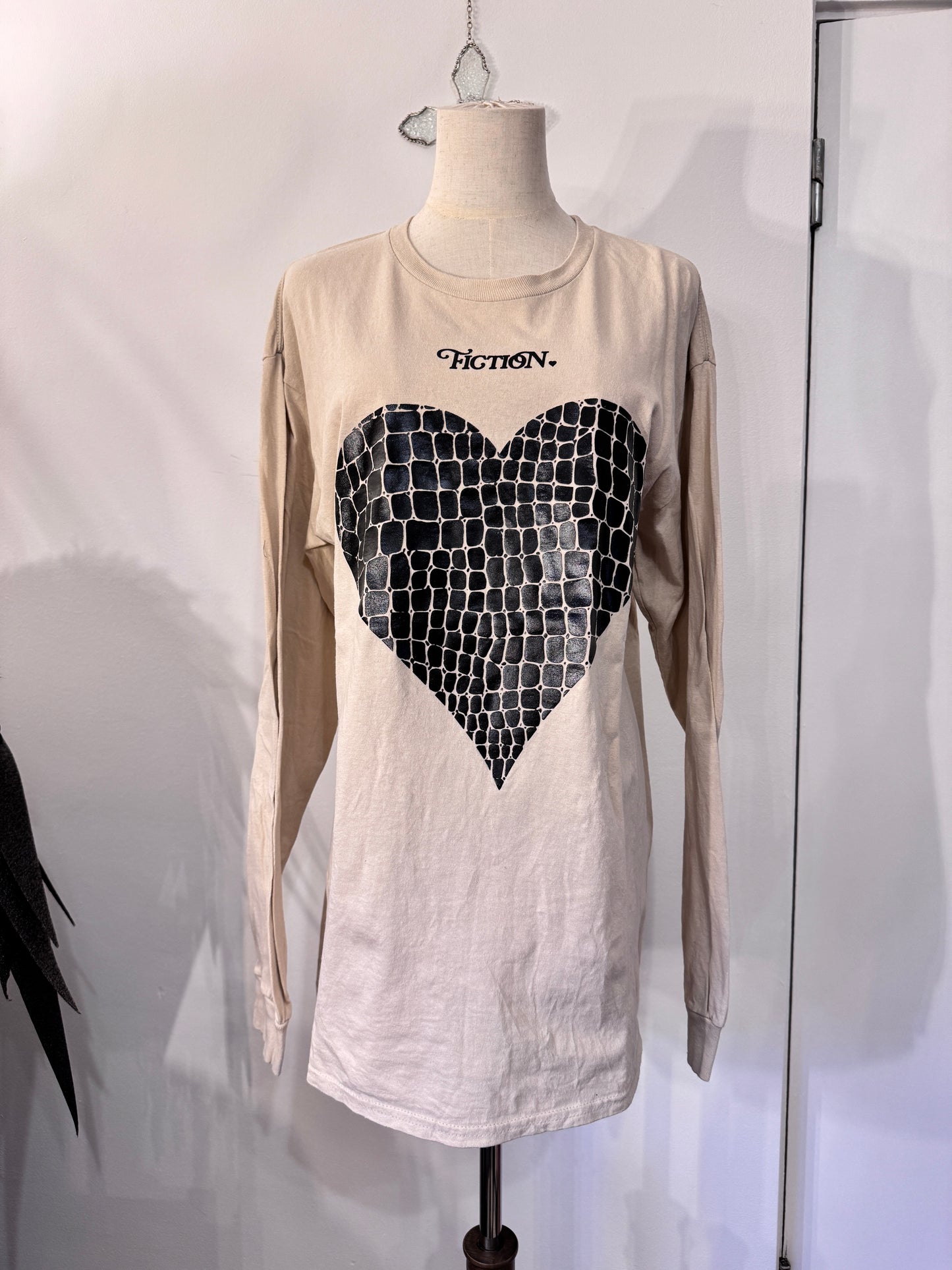 FICTION TOKYO Heart Print Top