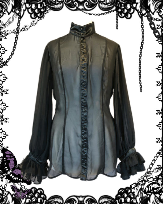 Na+H See-Through Button Up
