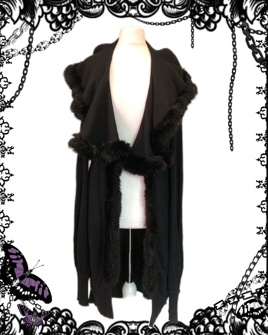 alice auaa Fur Collar Cardigan