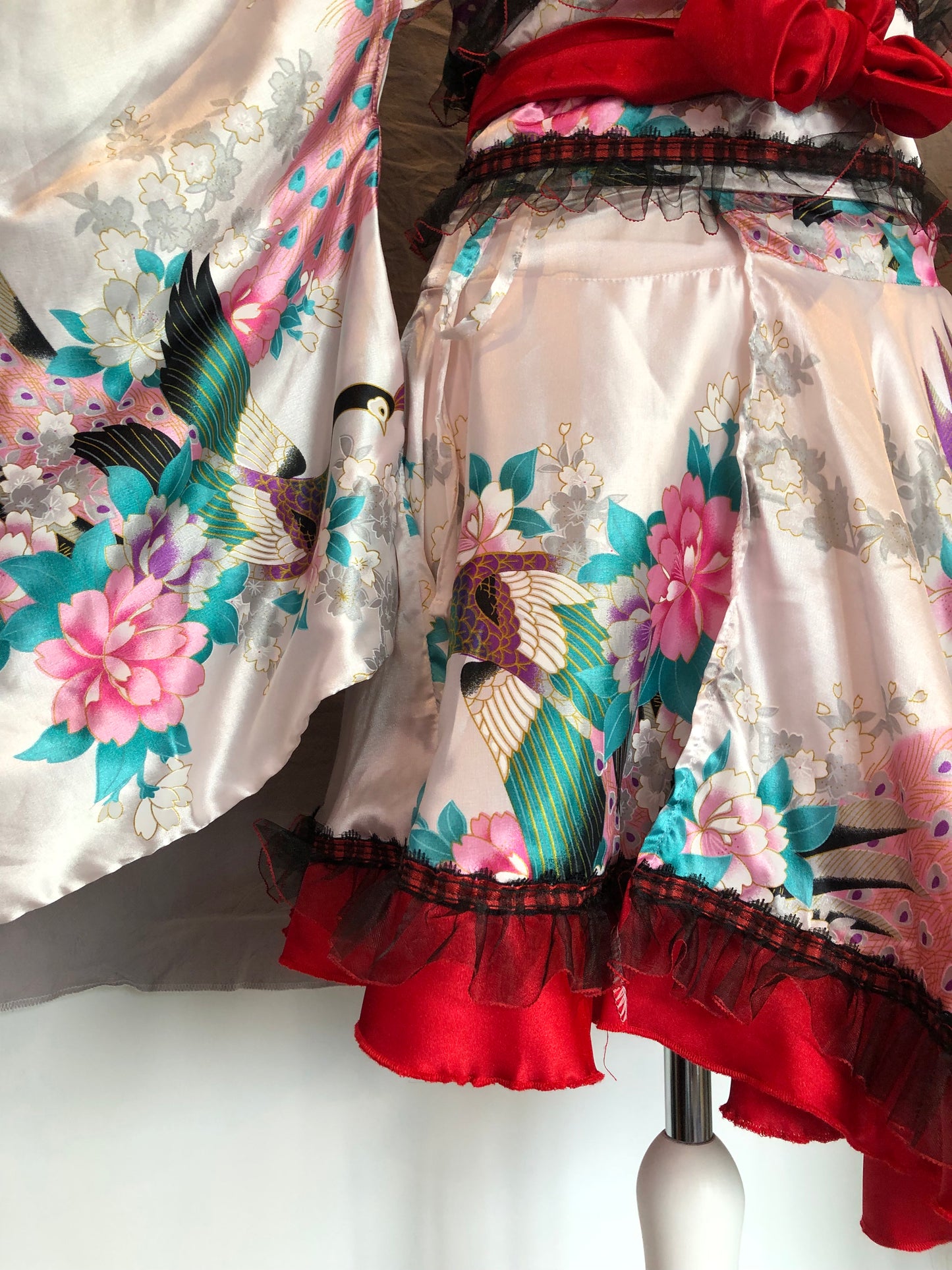 Peacock Print Yukata Costume