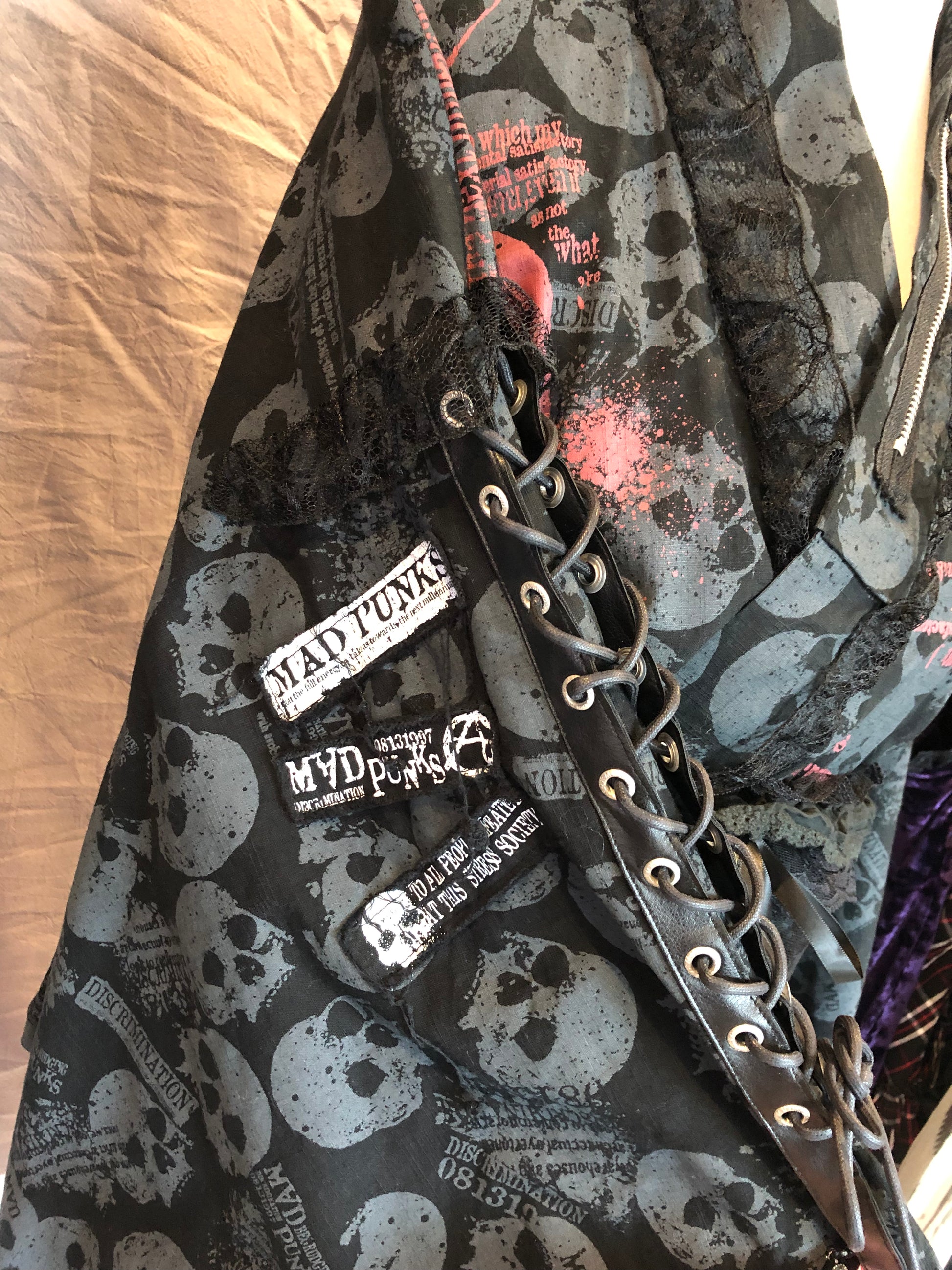 Mad Punks Skull Print Yukata – cucurucu