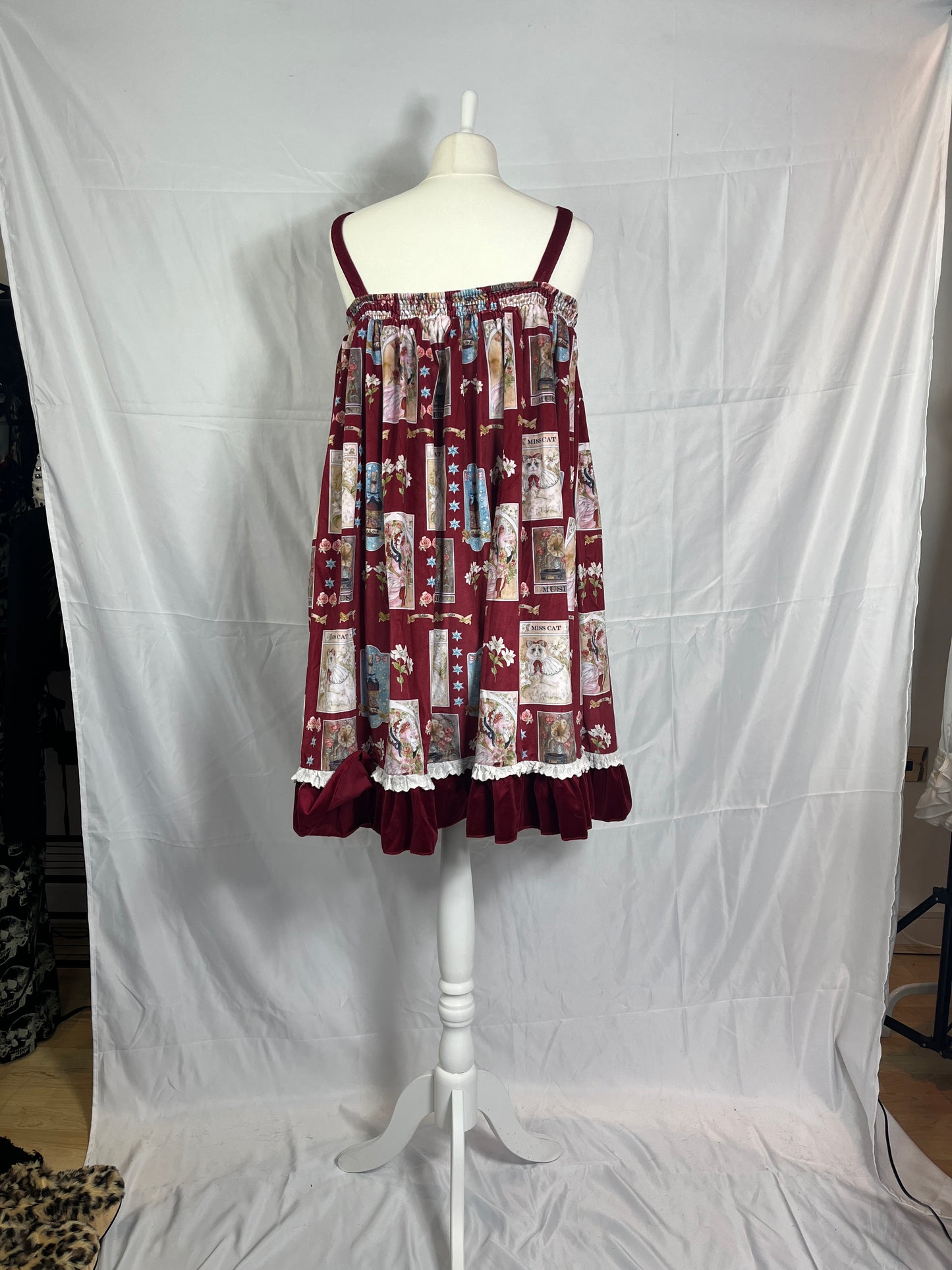 Doll Paradise Bowtie Floral Print Red JSK Dress