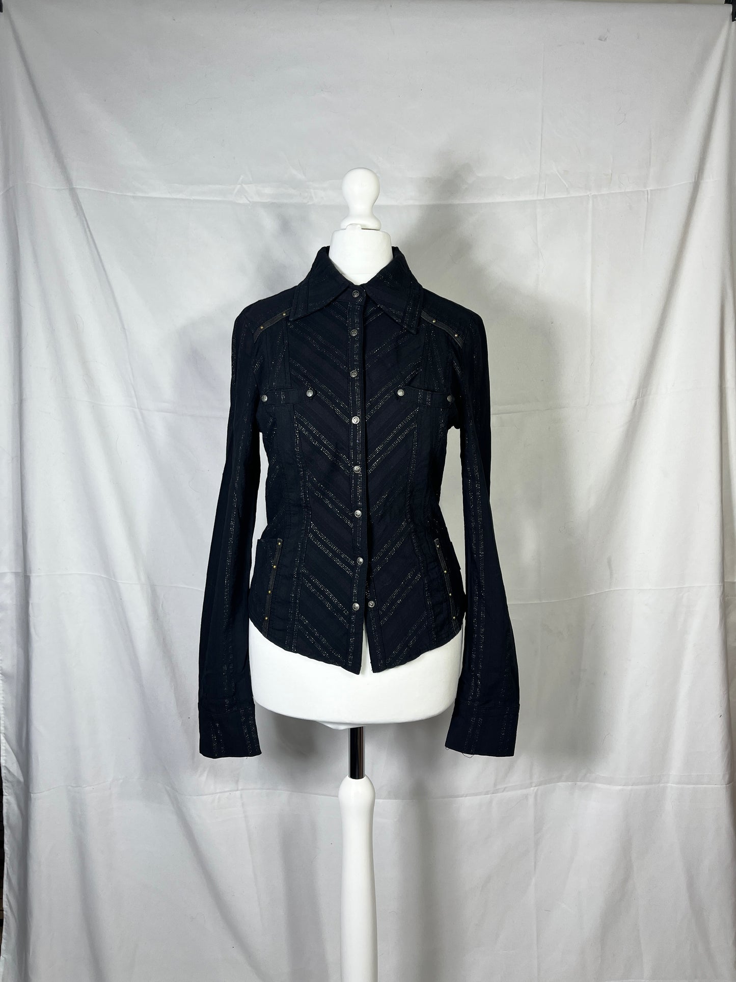 OZZ Croce Stripe Button Up