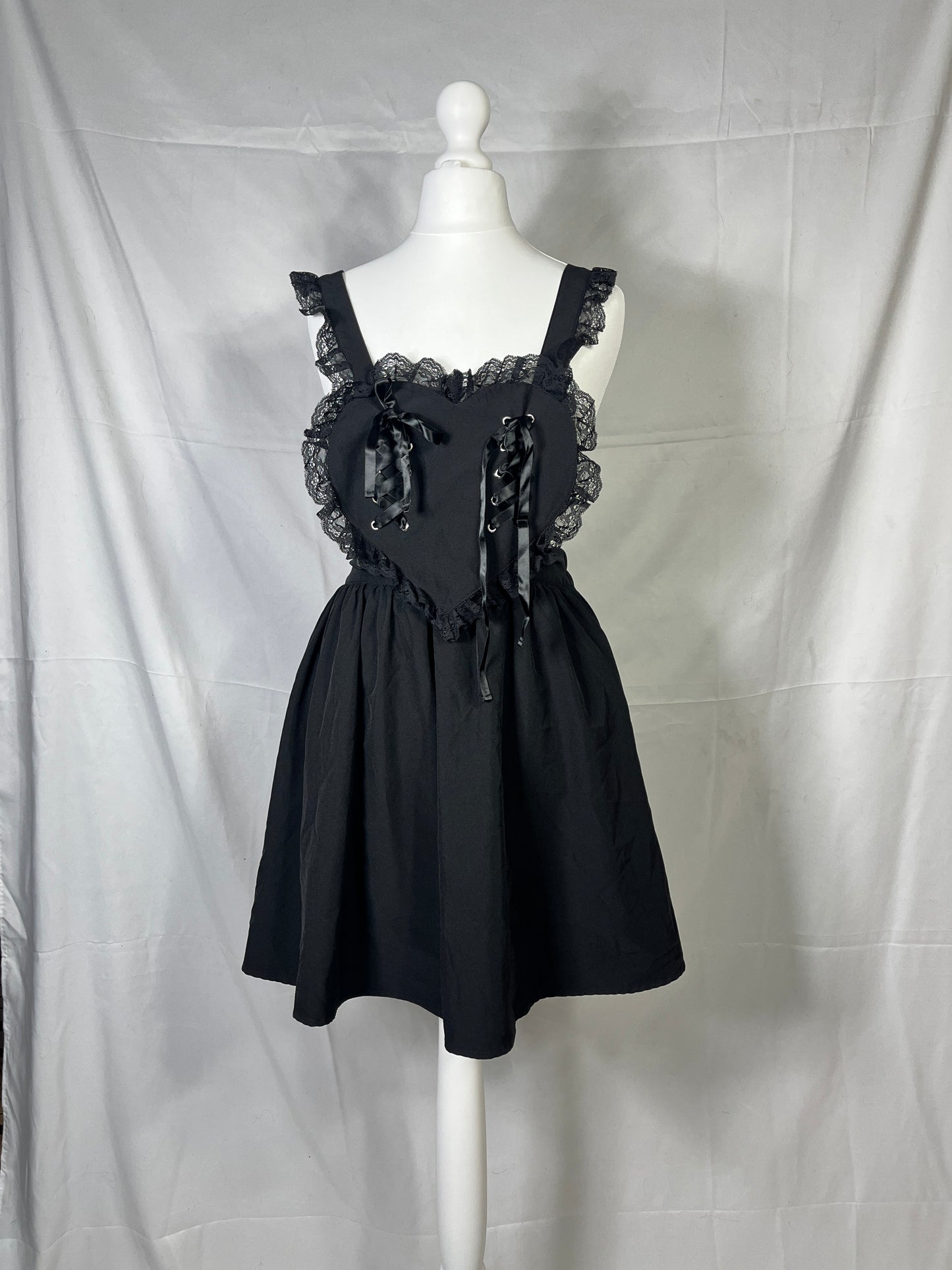 Ank Rouge Ribbon Heart Apron JSK