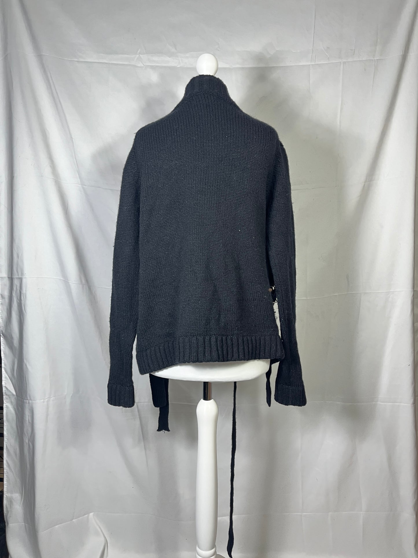 Black Peace Now Buckles Cardigan