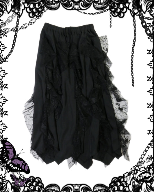 Qutie Frash Spider Mesh Maxi Skirt